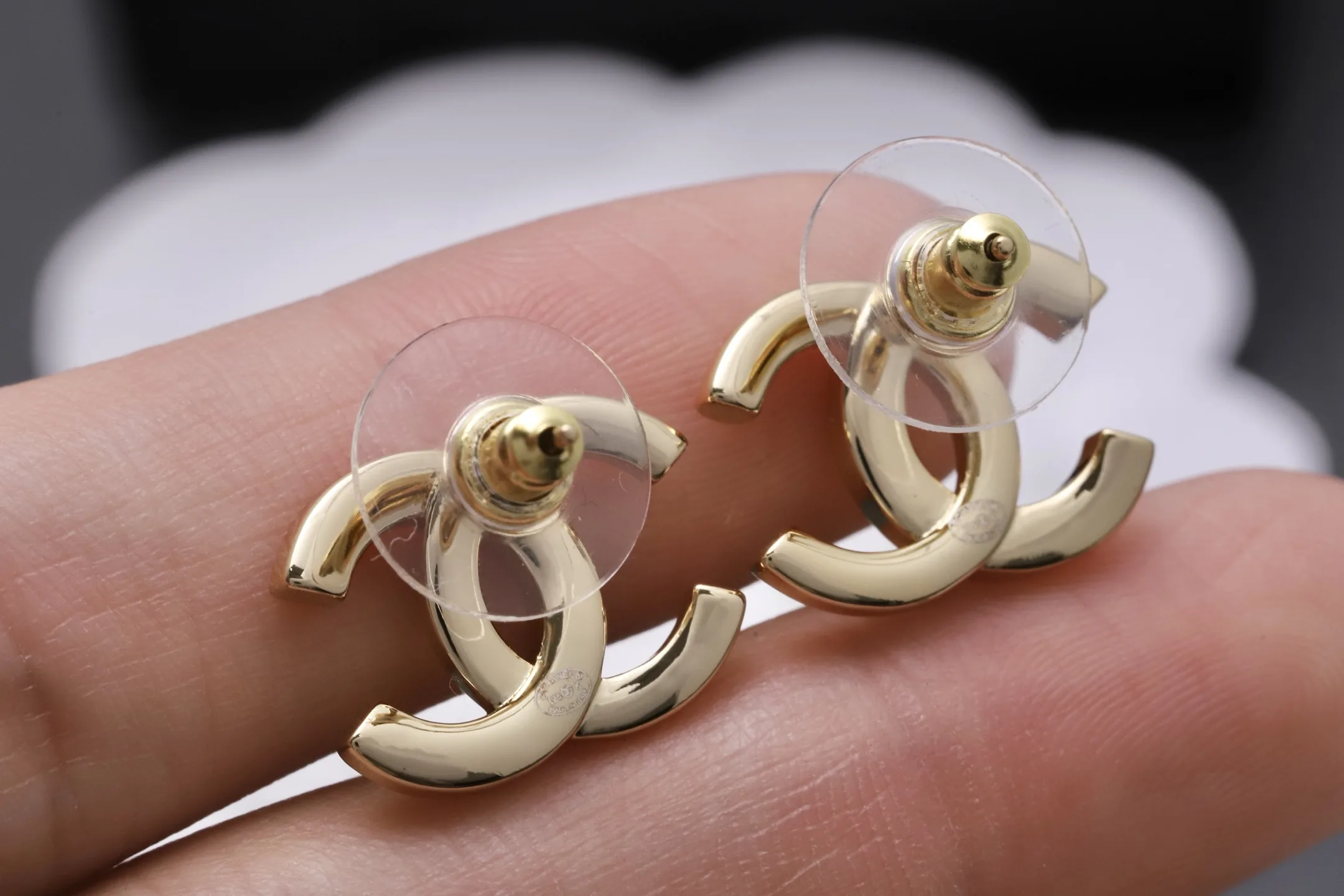 Crystal-Embellished Double C Stud Earrings D13517243 — view 6