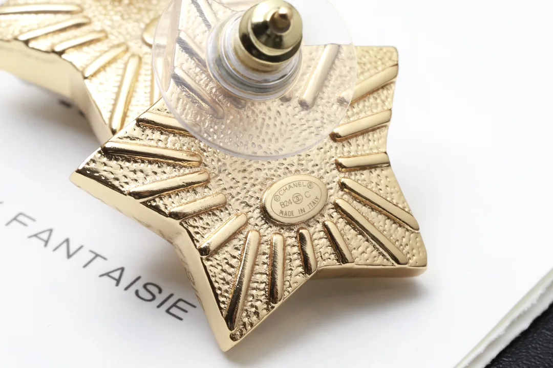 Star Double C Stud Earrings D14017417 — view 6