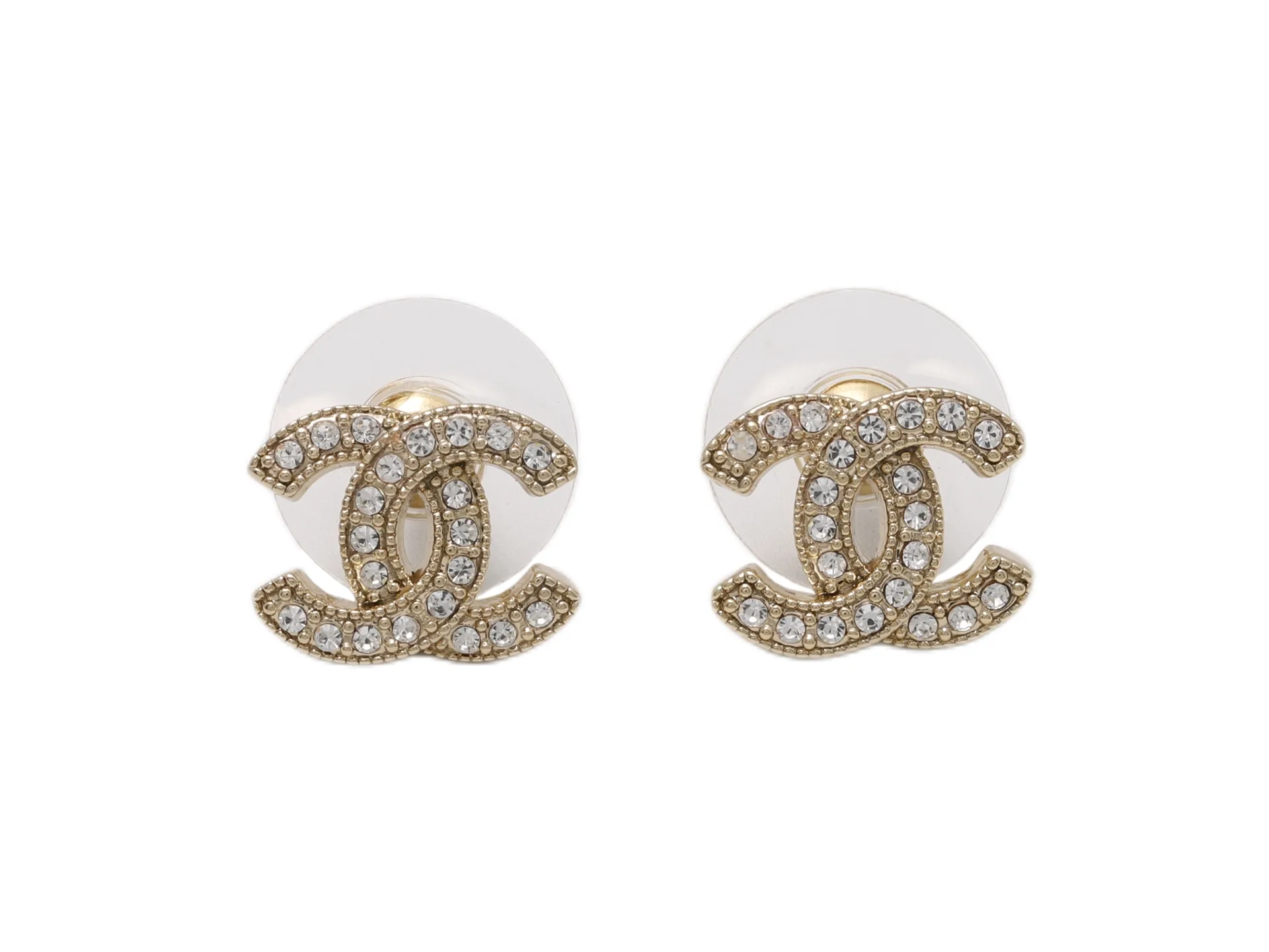 Crystal-Embellished CC Stud Earrings D11517061