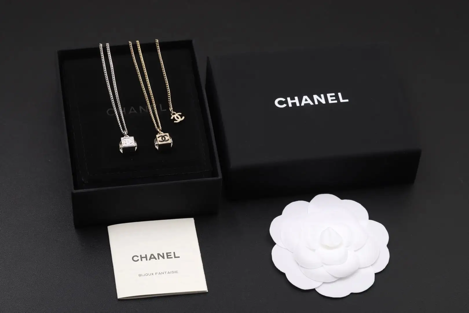 Crystal Cube Pendant Necklace D14016657