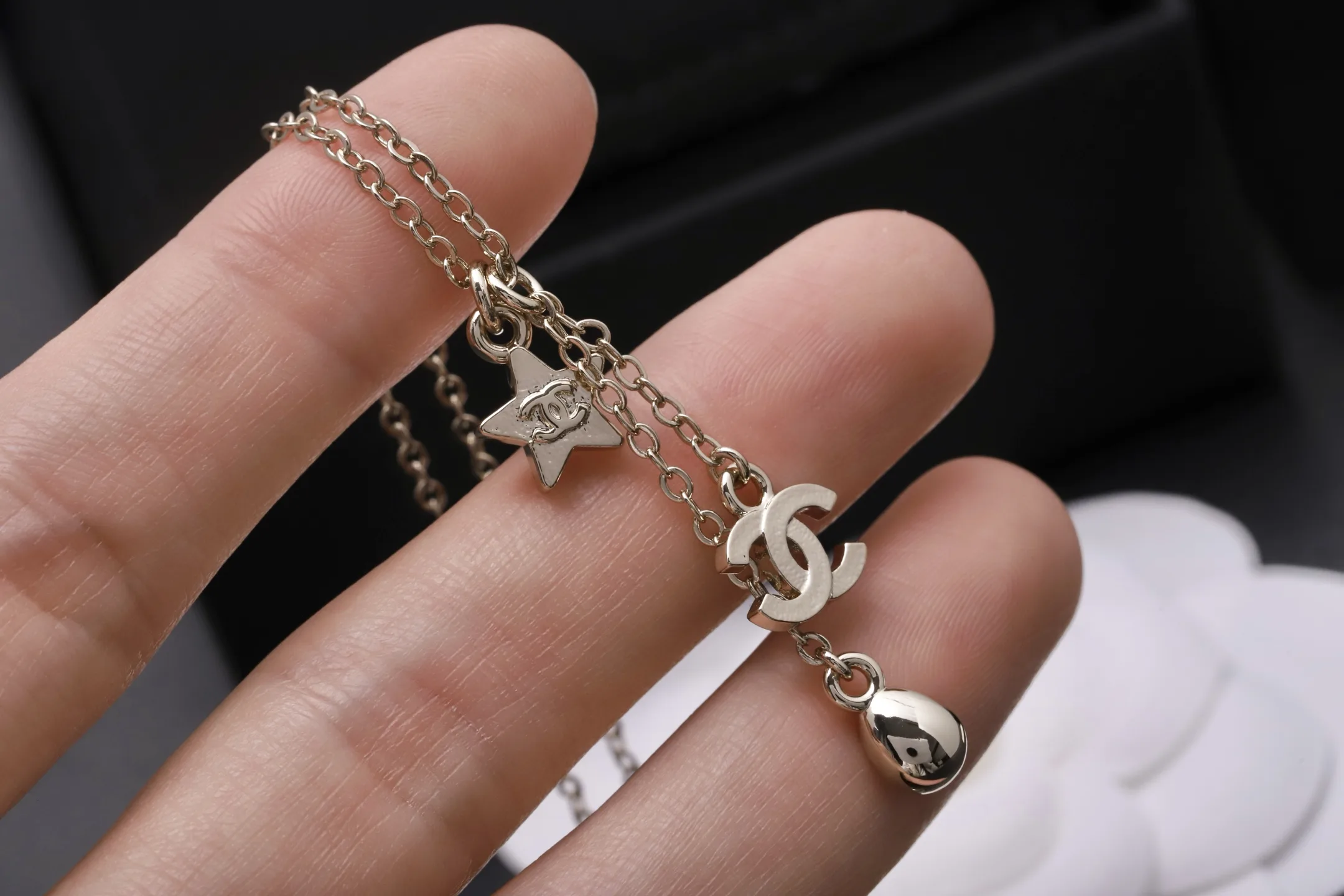 Star and CC Crystal Charm Pendant Necklace D14017179 — view 5