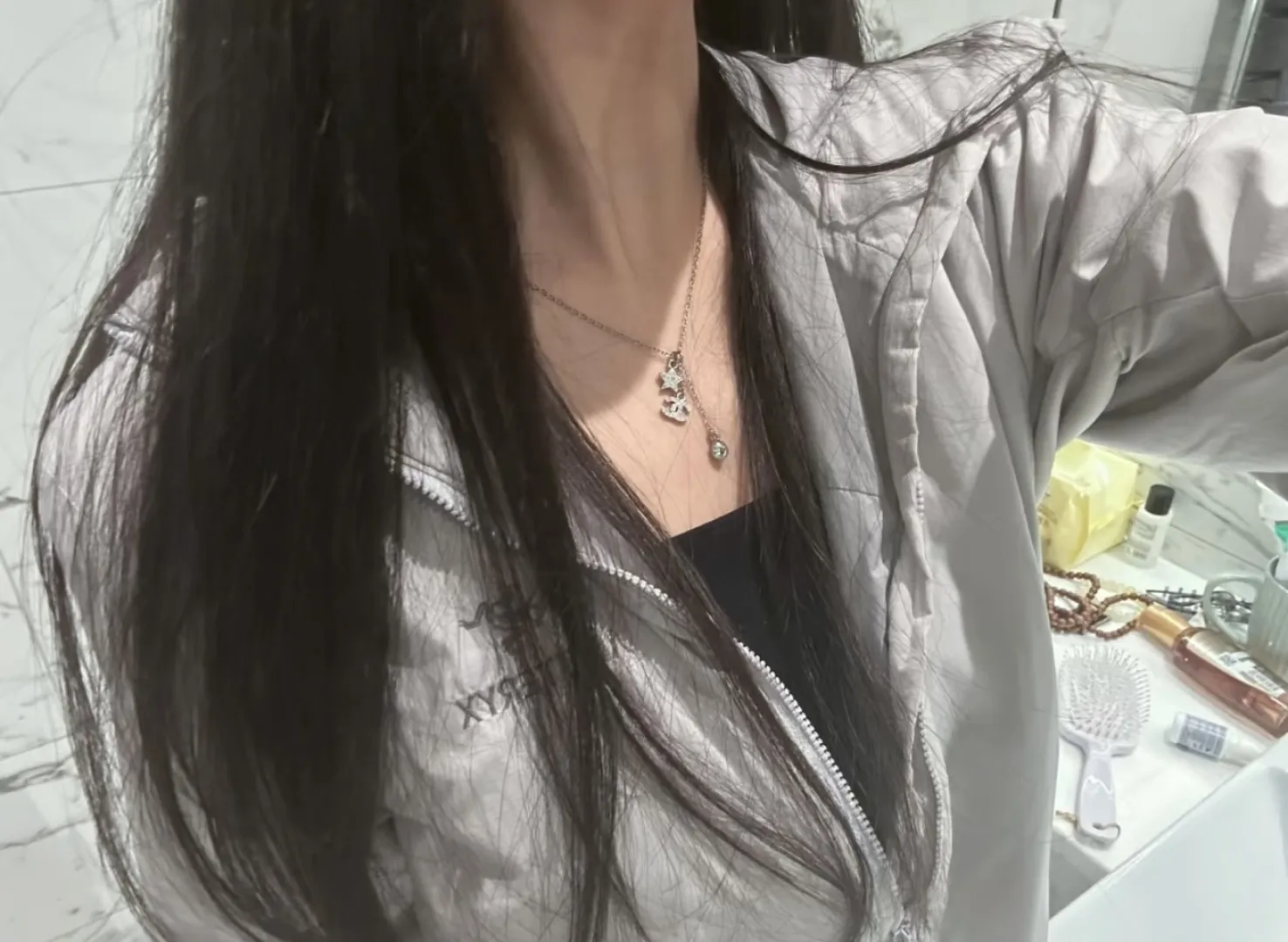 Star and CC Crystal Charm Pendant Necklace D14017179 — view 9