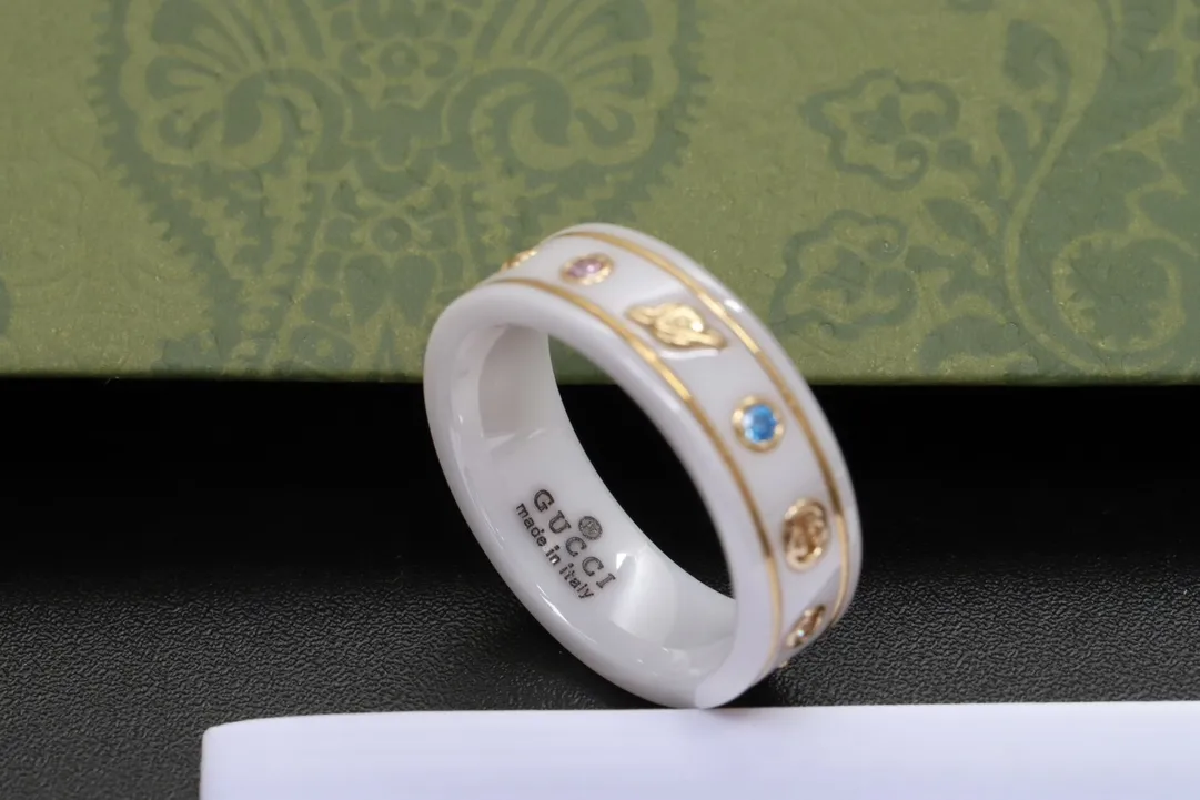 Icon Planet and Bee Motif Ceramic Ring D13017625 — view 7