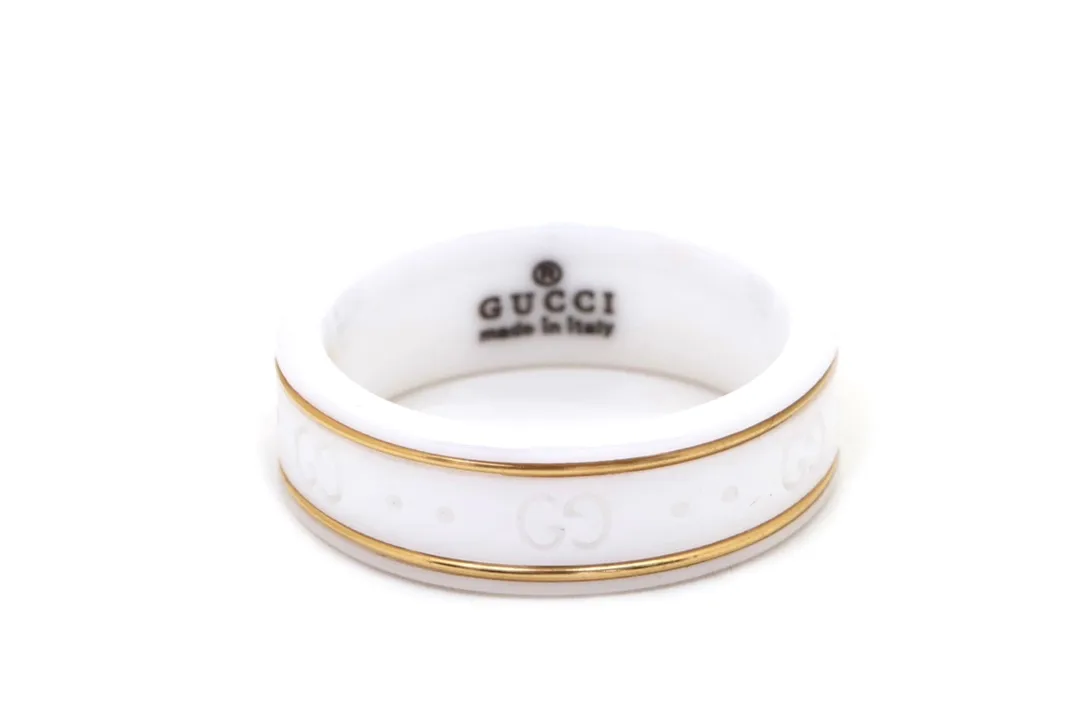 Icon Interlocking G Synthetic Corundum Ring D12017627 — view 2