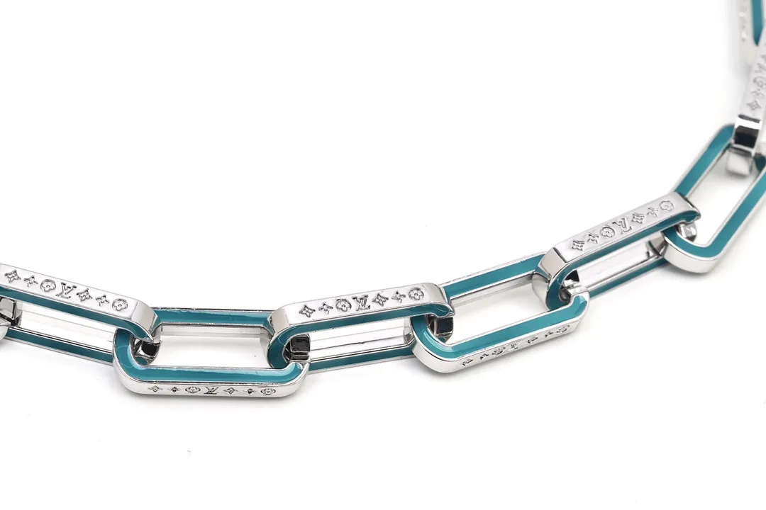 Monogram Links Enamel Chain Necklace D17016741 — view 2