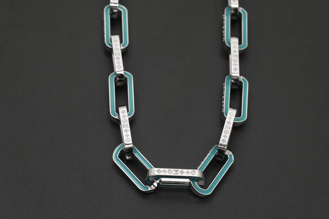 Monogram Links Enamel Chain Necklace D17016741 — view 5