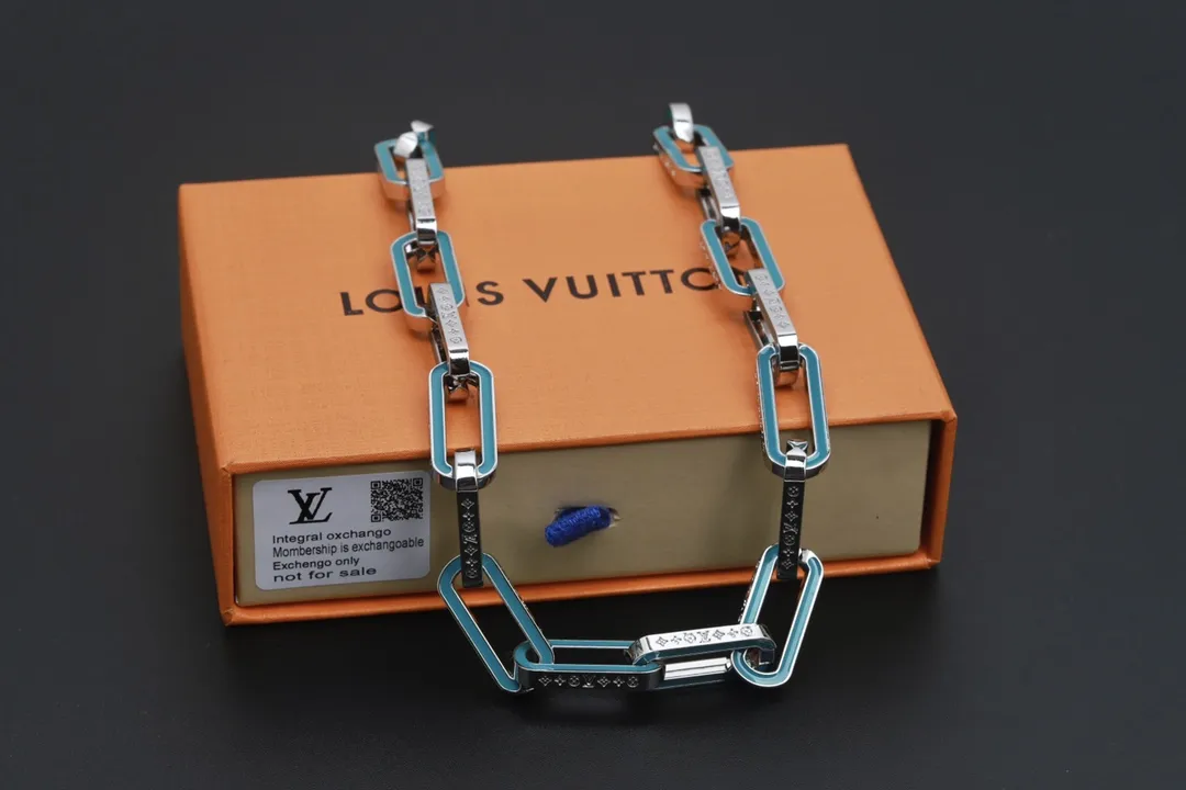 Monogram Links Enamel Chain Necklace D17016741 — view 7