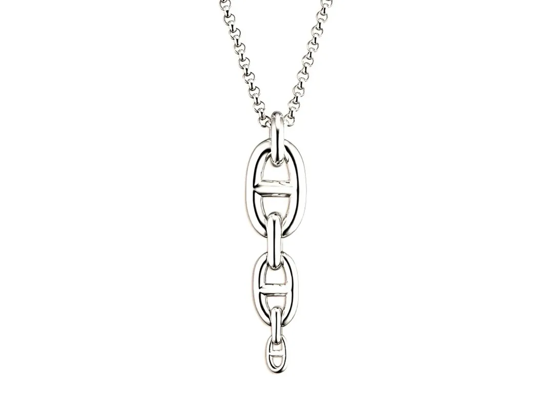 Chaine d'Ancre Triple Link Pendant Necklace D72516789