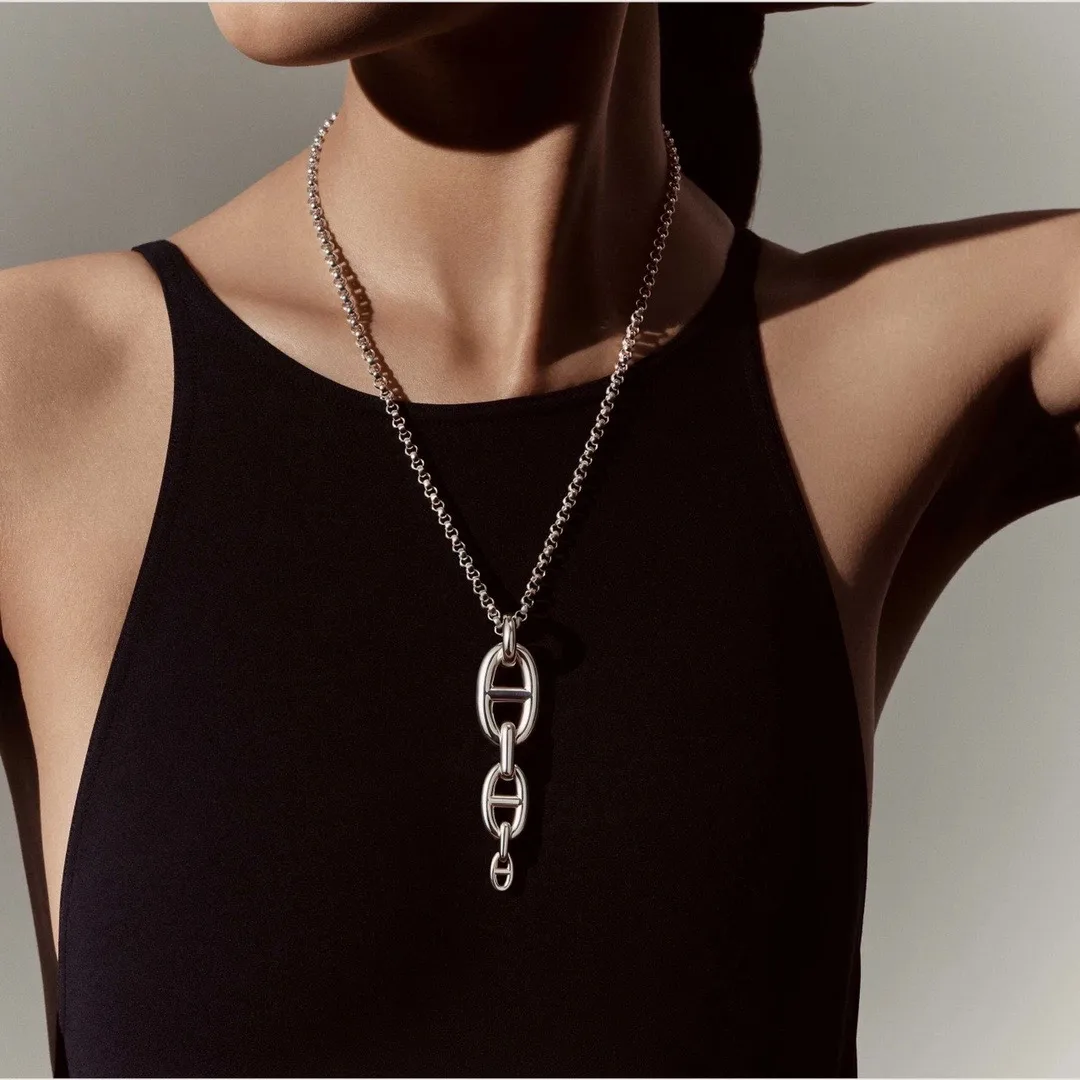Chaine d'Ancre Triple Link Pendant Necklace D72516789 — view 8