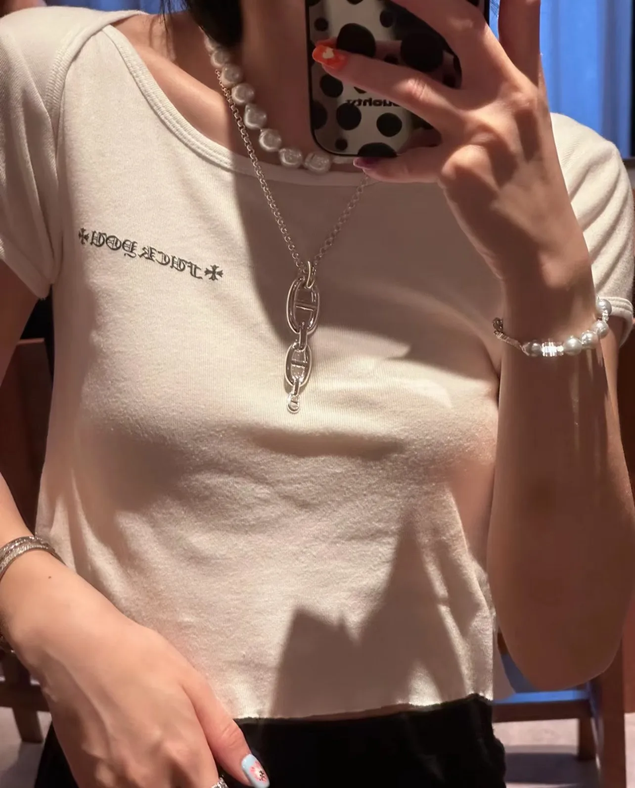 Chaine d'Ancre Triple Link Pendant Necklace D72516789 — view 9