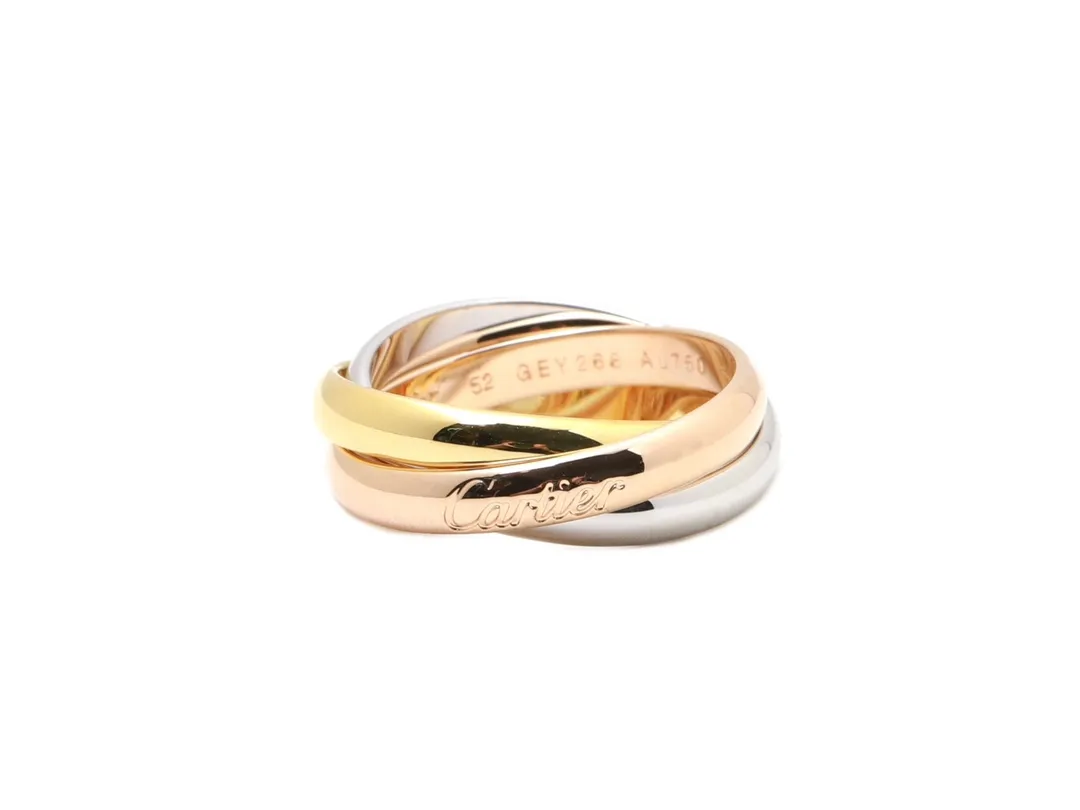 Trinity Interlocking Tri-Color Ring D18517078