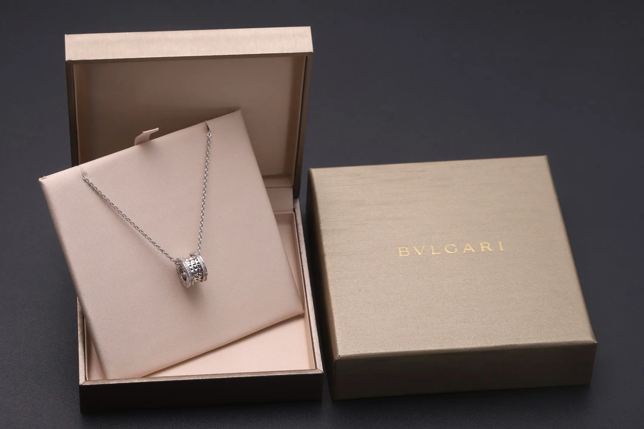 B.zero1 Rock Pendant Necklace (Gold-Plated Brass) D18517153 — view 2