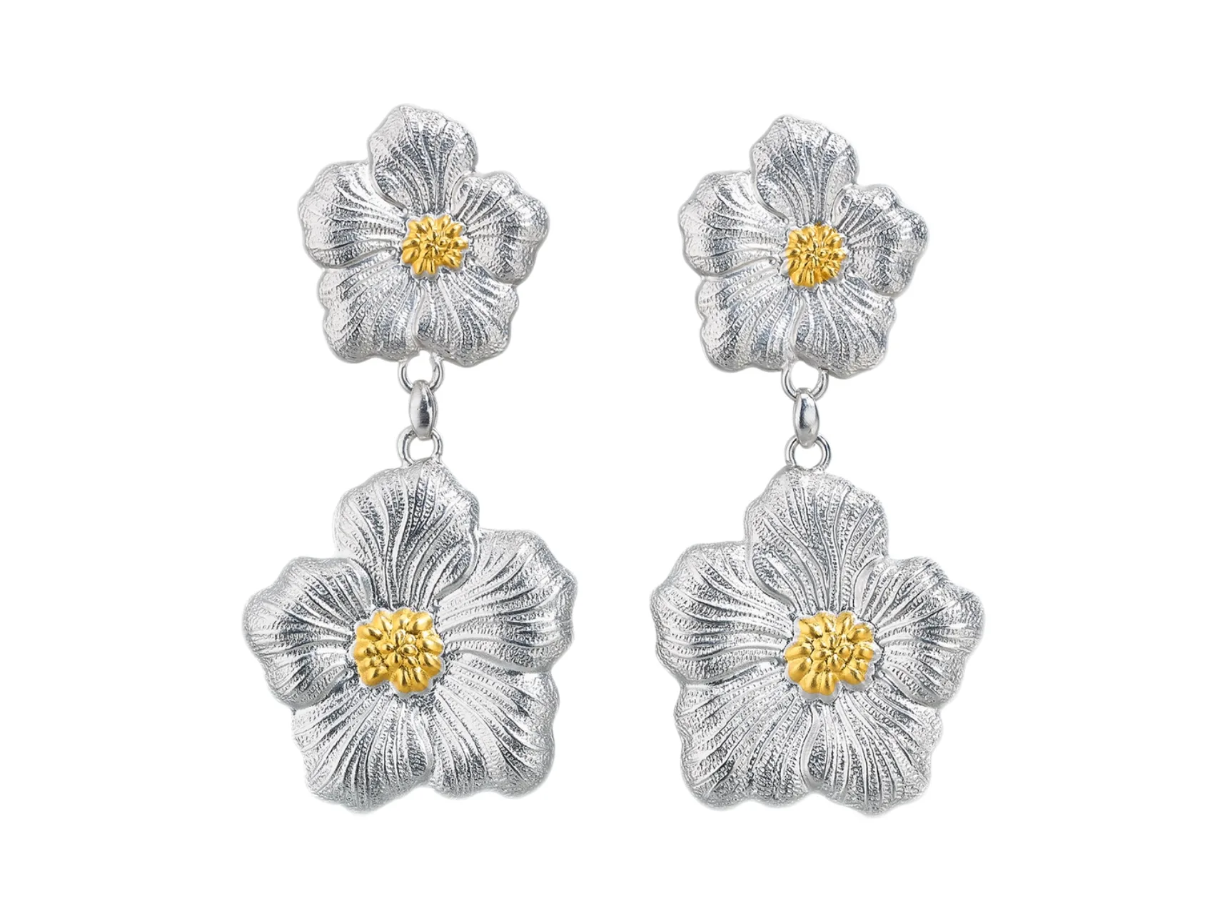 Gardenia Sterling Silver Drop Earrings D131516824