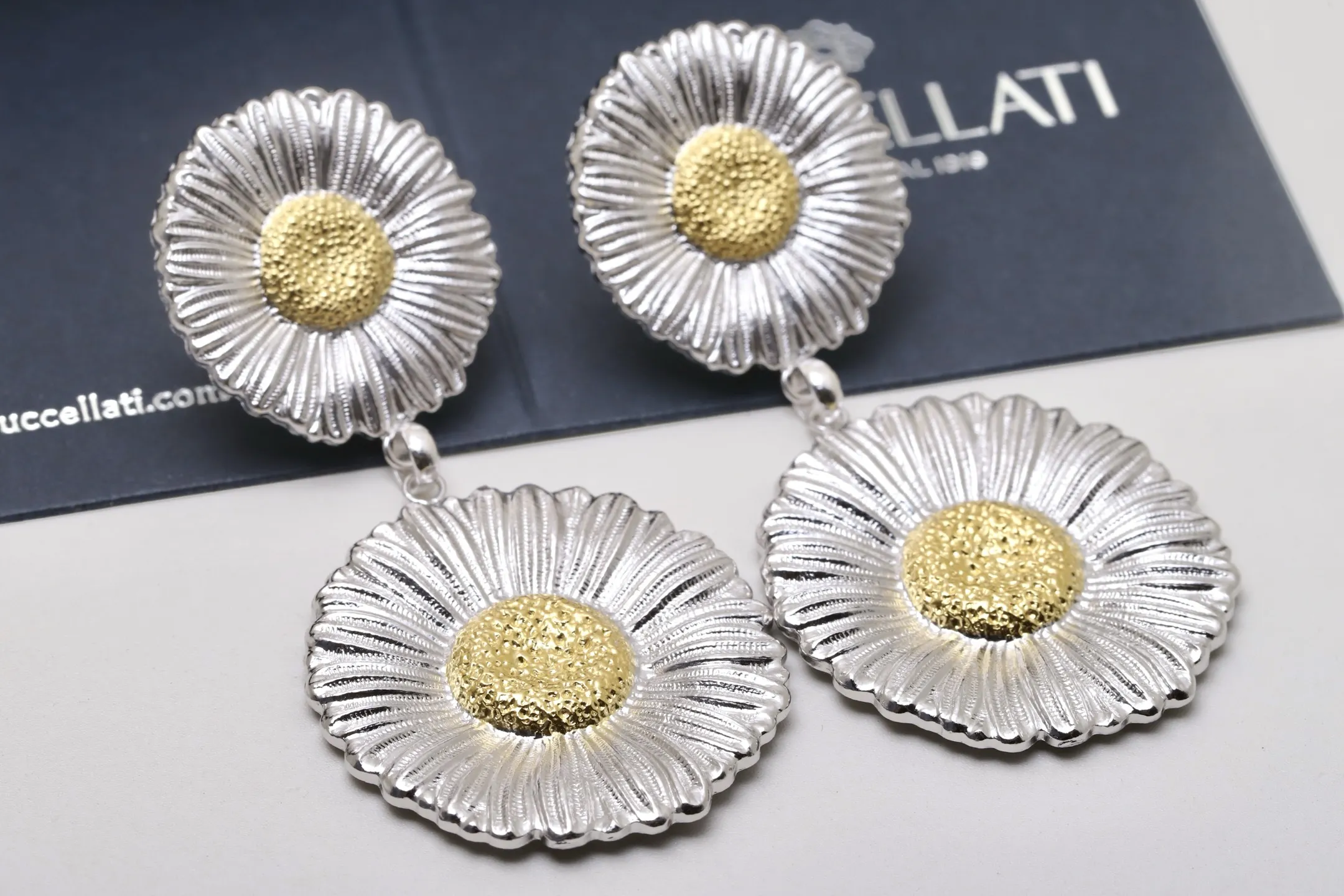 Blossoms Daisy Drop Earrings (Sterling Silver) D131516823 — view 5