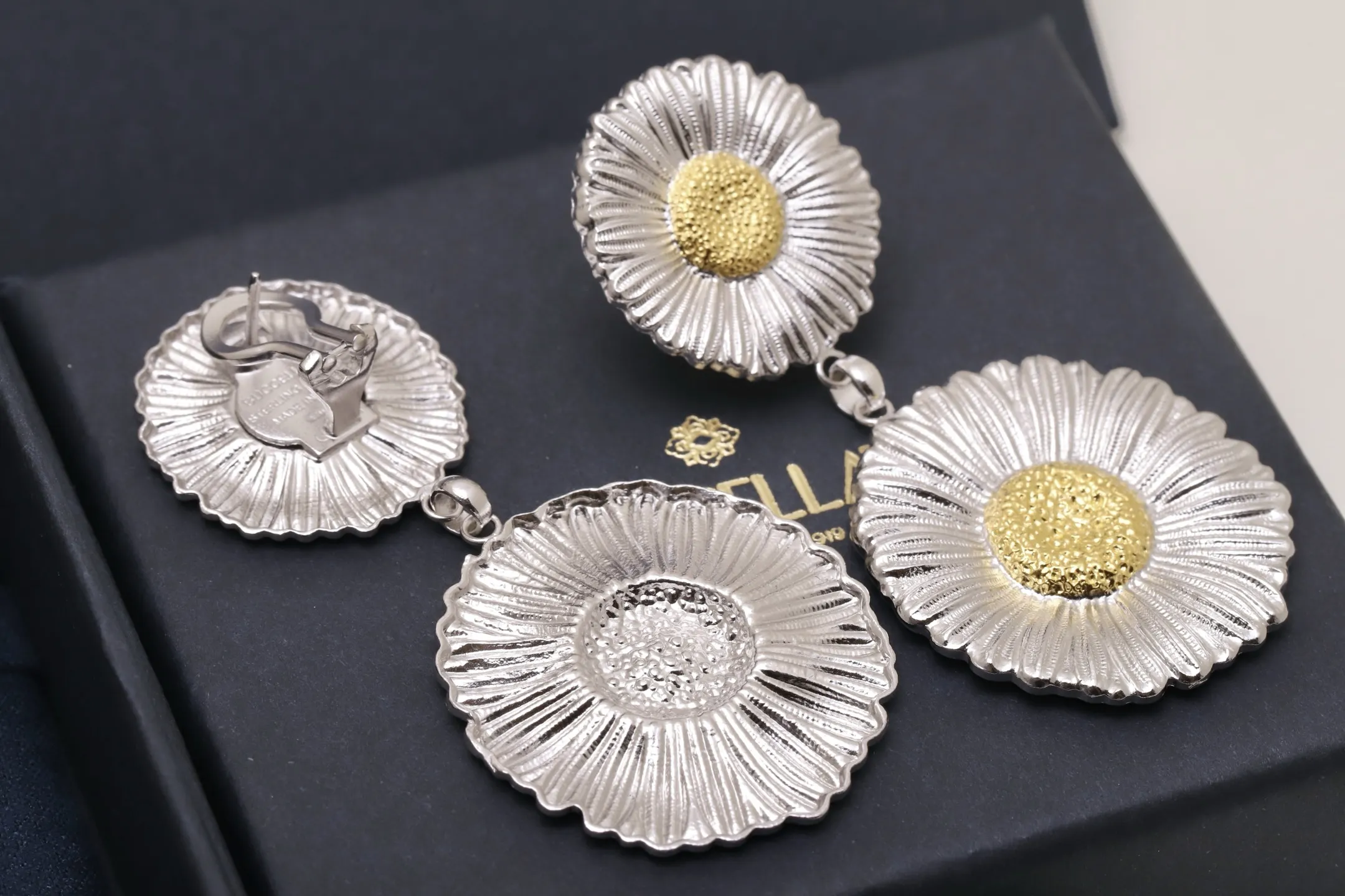 Blossoms Daisy Drop Earrings (Sterling Silver) D131516823 — view 6