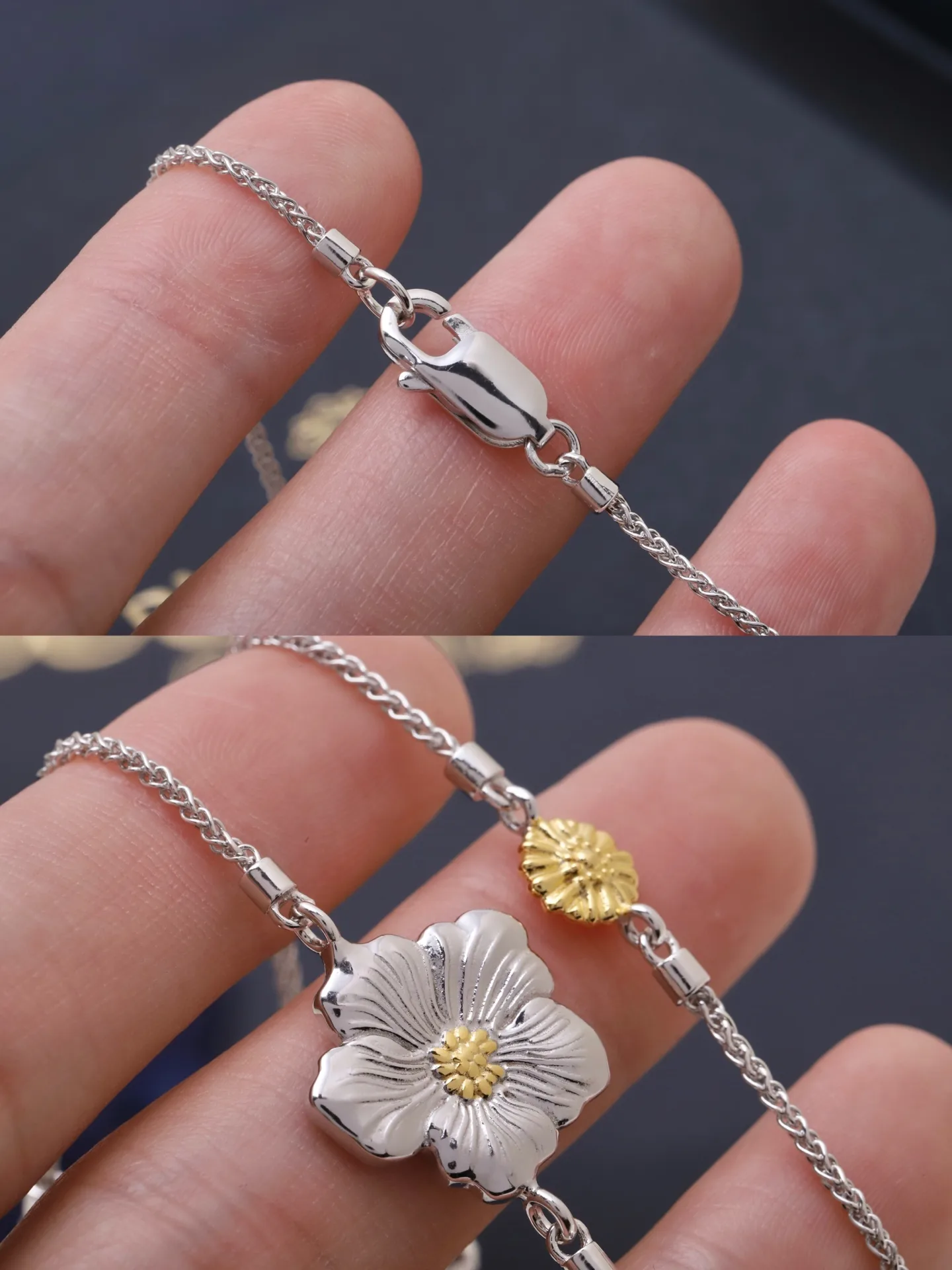 Blossoms Daisy Long Necklace (Sterling Silver) D215016728 — view 7