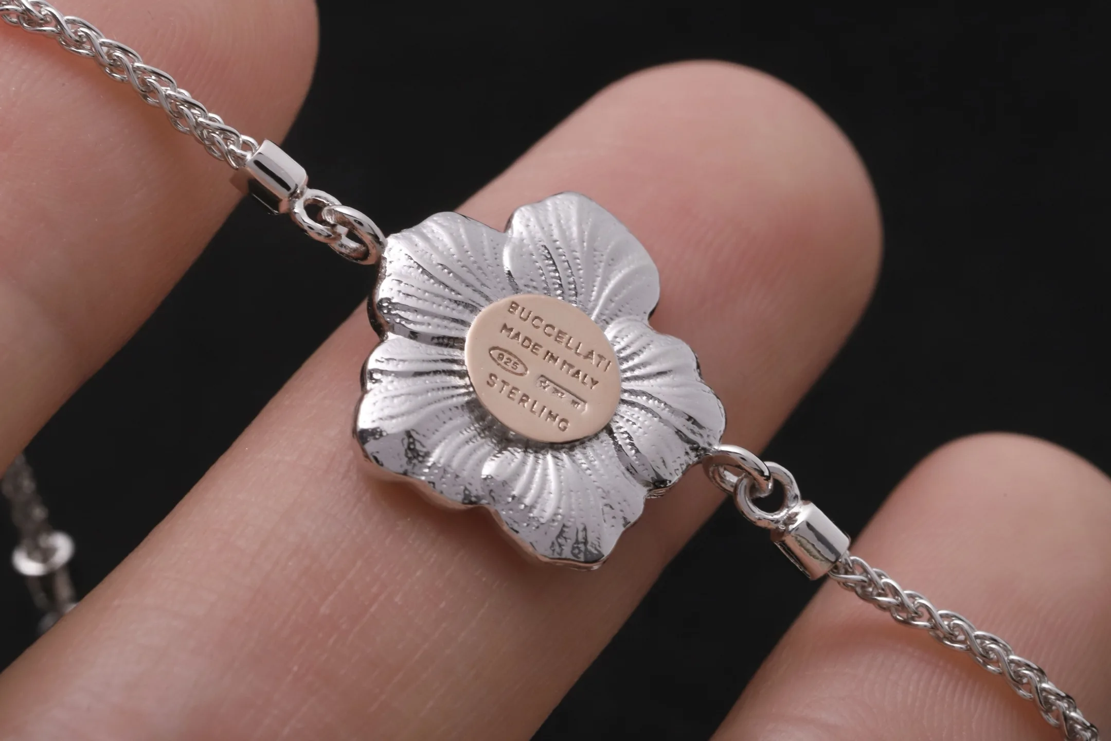 Buccellati Gardenia Flower Long Necklace (Sterling Silver) D215016730 — view 6