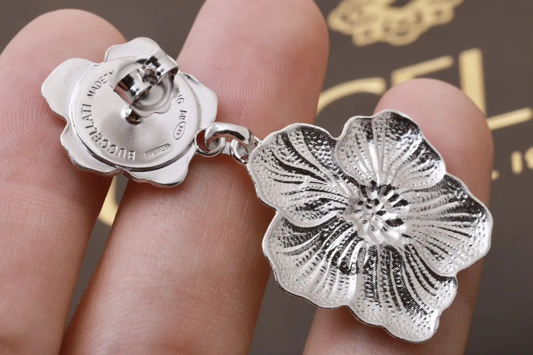Gardenia Blossom Drop Earrings (Sterling Silver) D79516833 — view 7