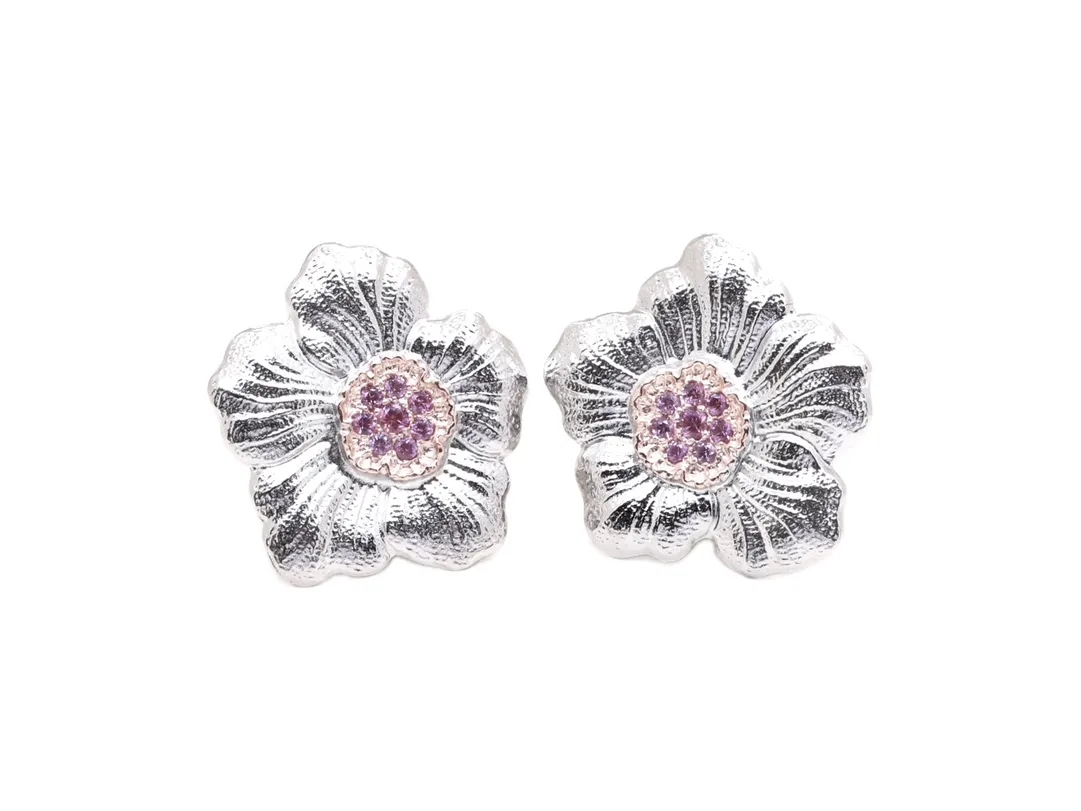 Blossoms Gardenia Stud Earrings (Sterling Silver) D54516845