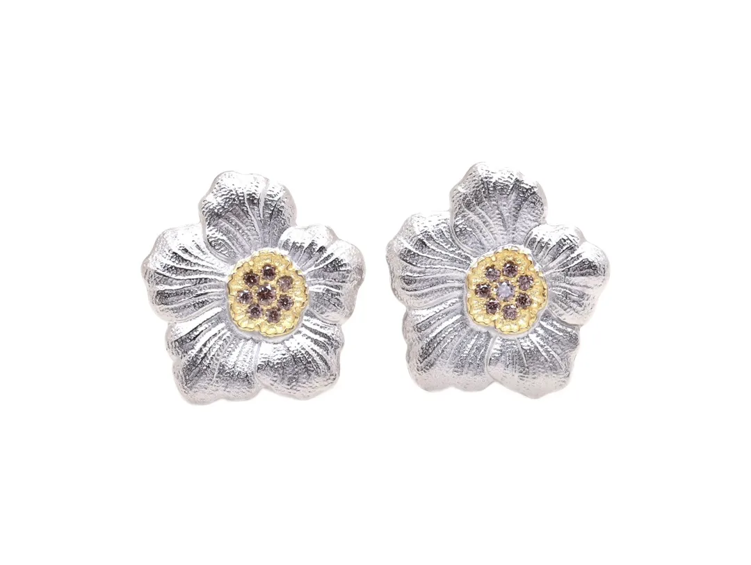 Blossom Sterling Silver Stud Earrings D54516844