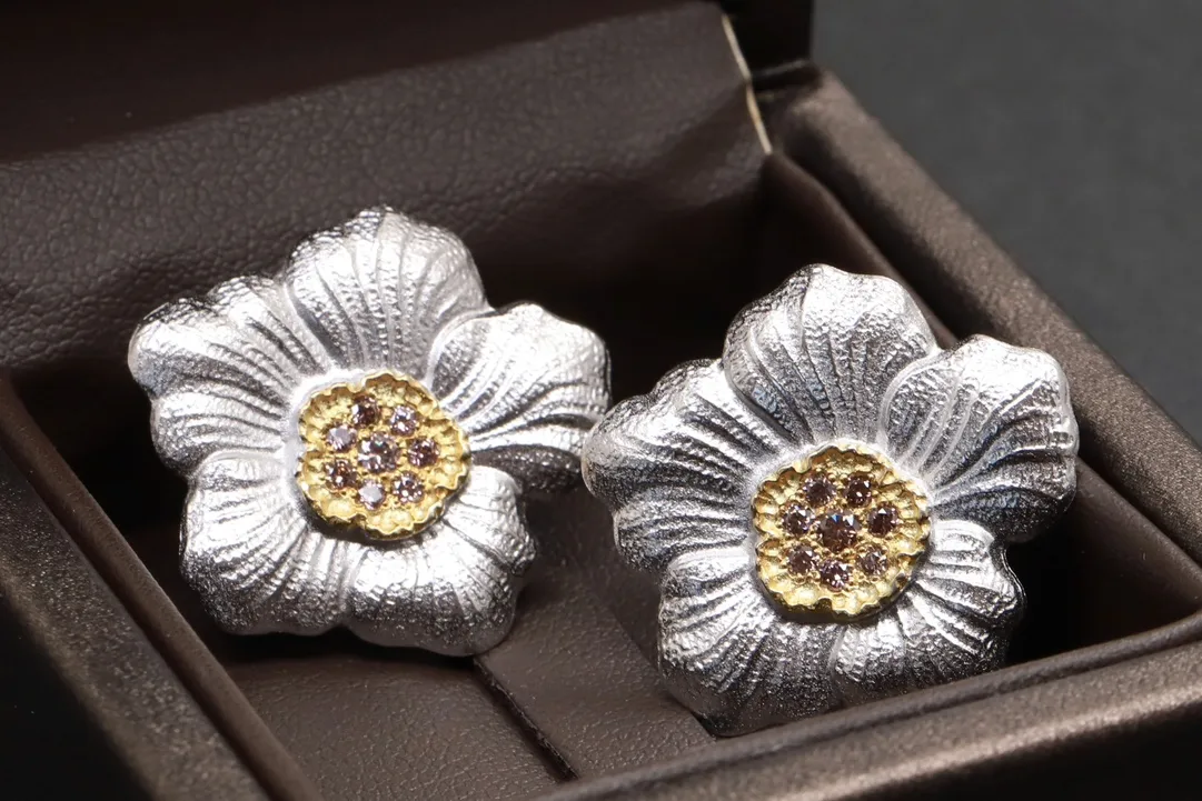 Blossom Sterling Silver Stud Earrings D54516844 — view 4