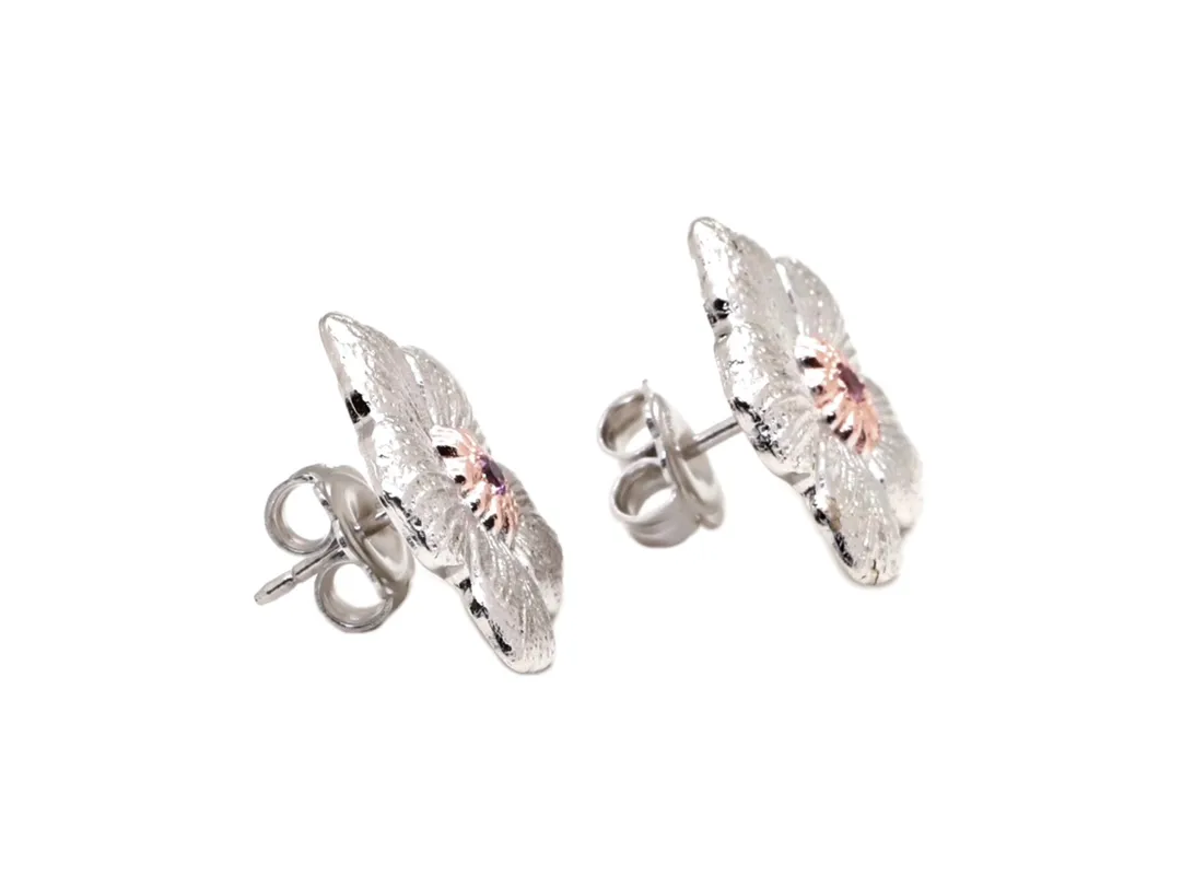 Gardenia Blossom Stud Earrings (Sterling Silver) D34016834 — view 2
