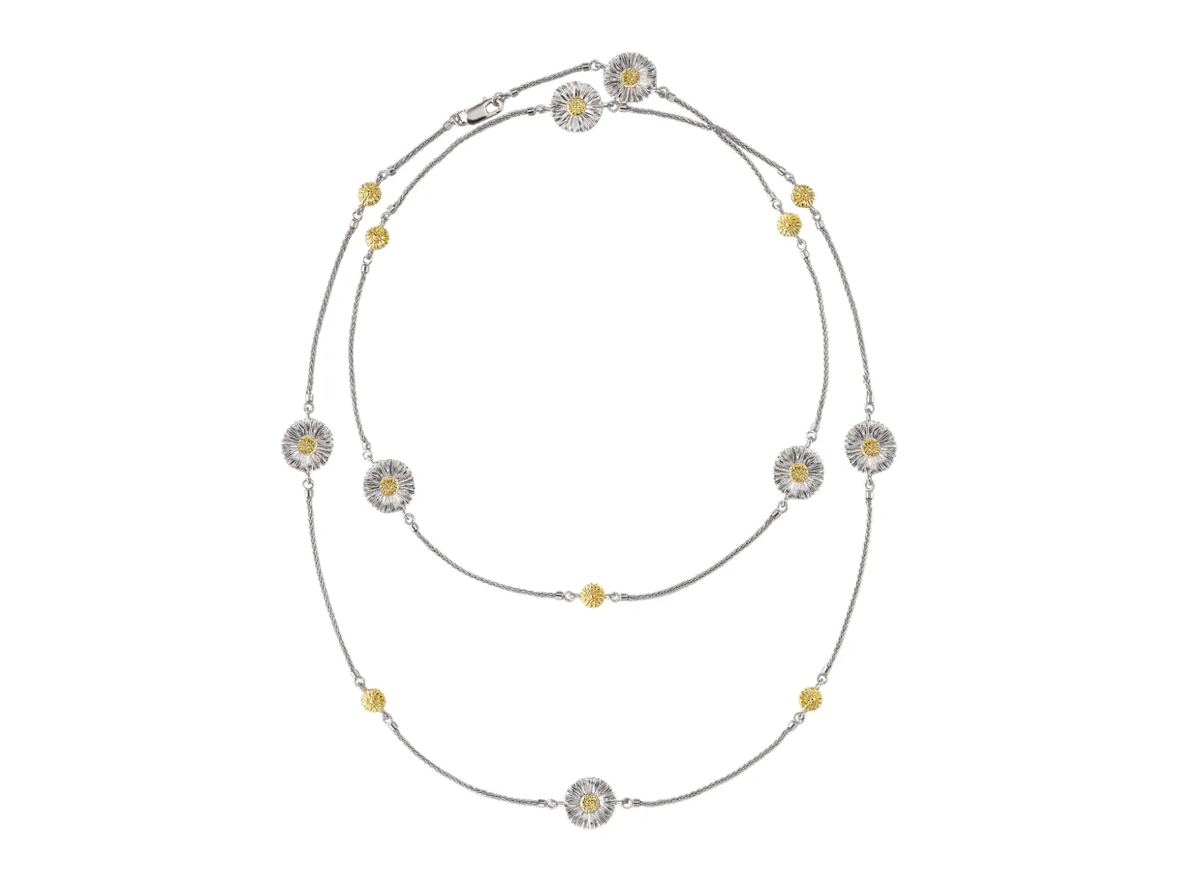 Buccellati Daisy Long Necklace (Sterling Silver) D195016726