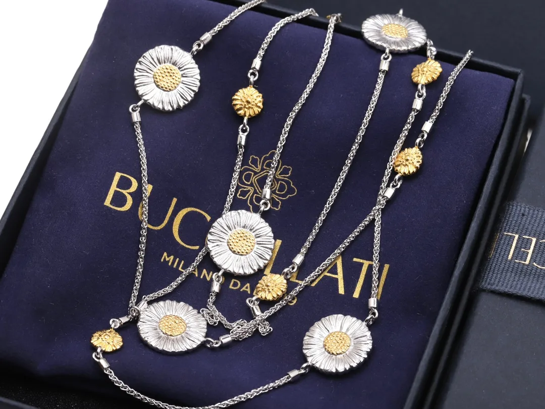 Buccellati Daisy Long Necklace (Sterling Silver) D195016726 — view 3