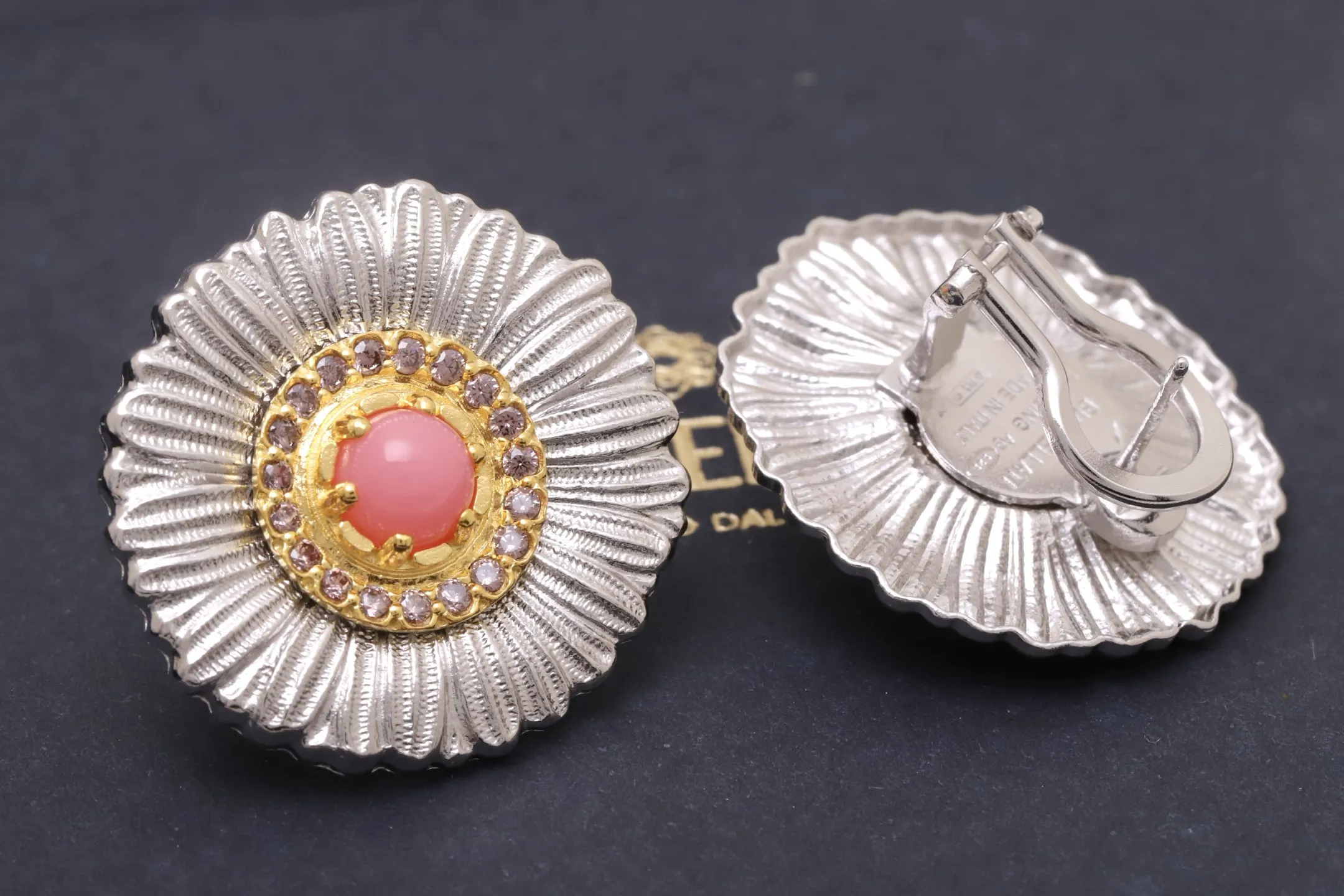 Blossoms Daisy Stud Earrings in Sterling Silver D74516847 — view 4