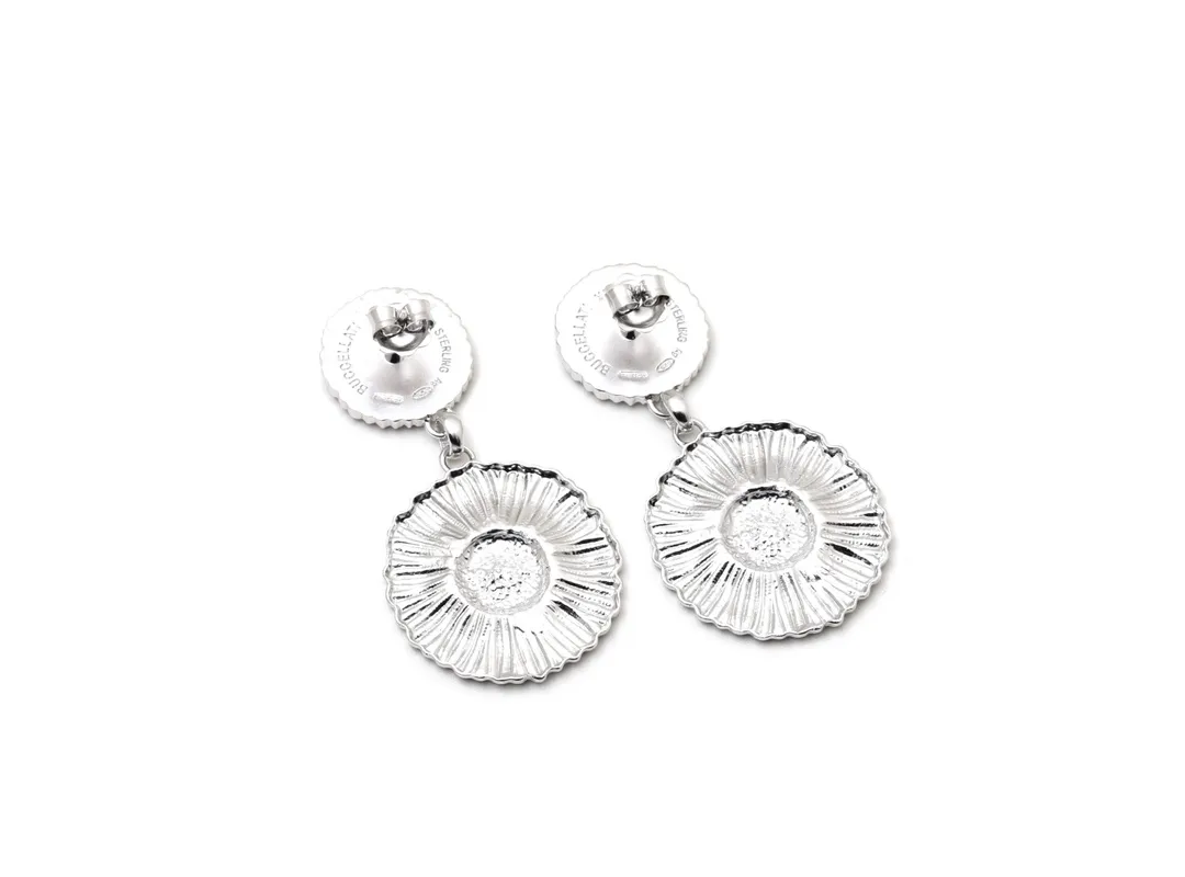 Buccellati Daisy Drop Earrings (Sterling Silver) D79516832 — view 3