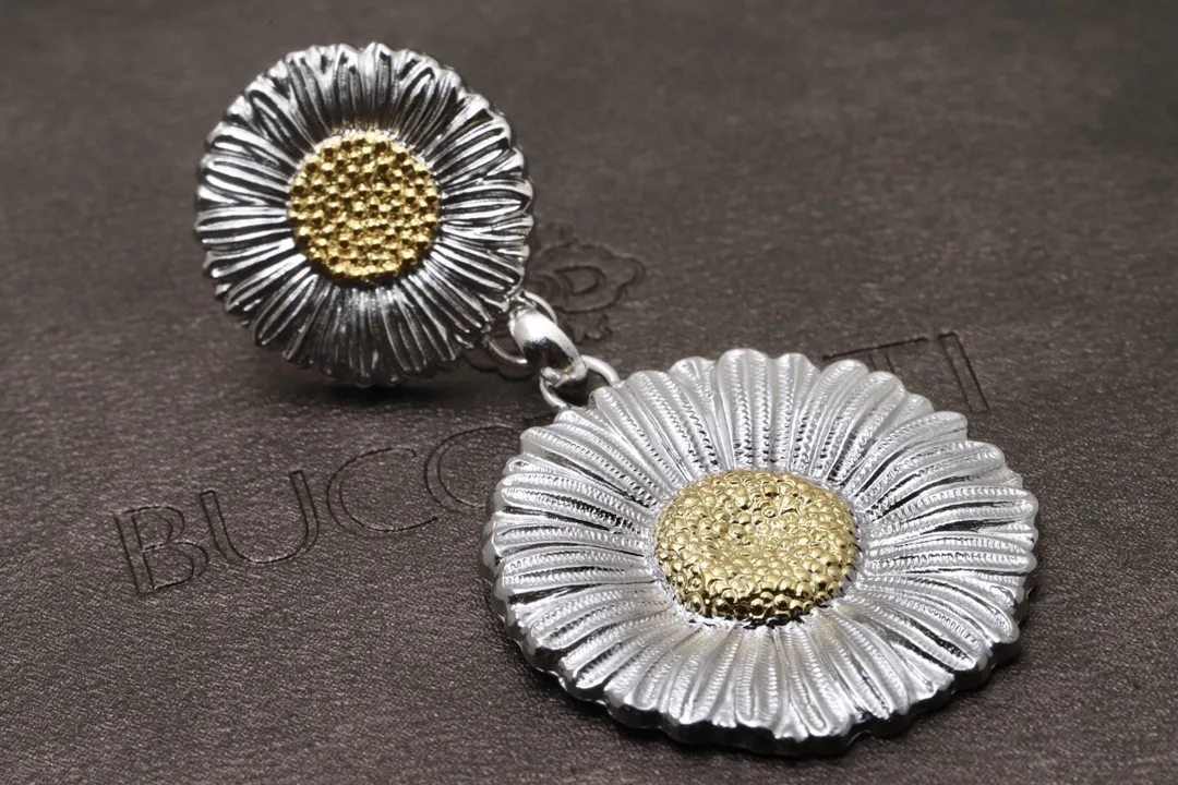 Buccellati Daisy Drop Earrings (Sterling Silver) D79516832 — view 5