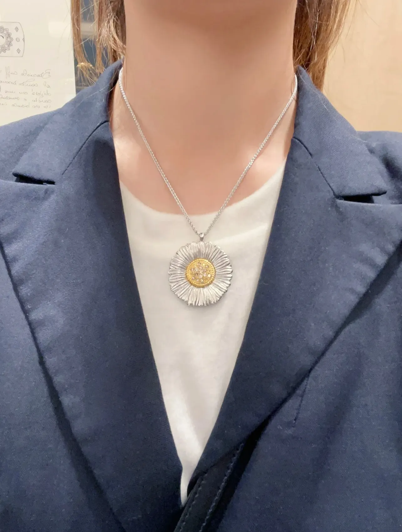 Buccellati Daisy Pendant Necklace (Sterling Silver) D93016822 — view 8