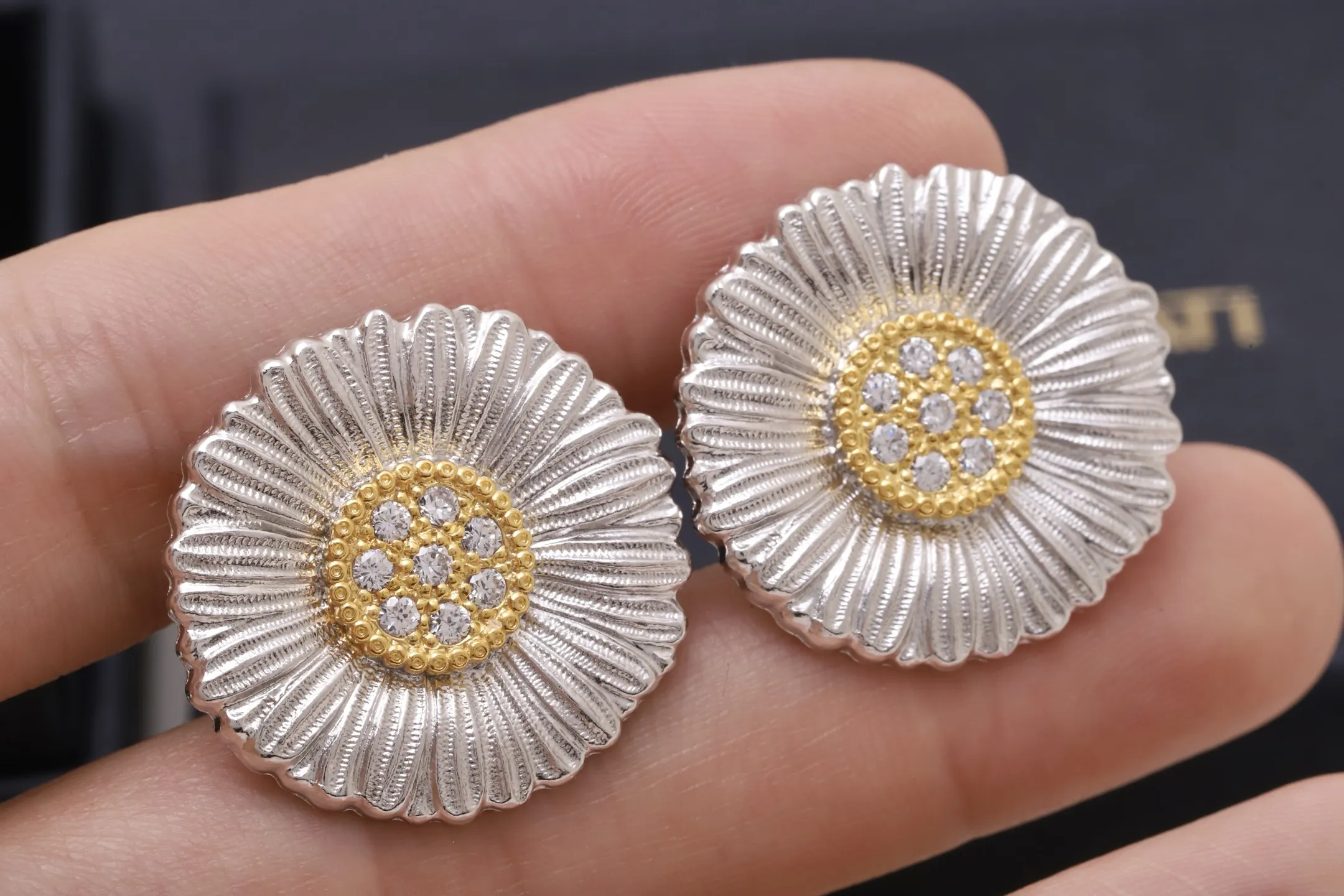 Blossom Daisy Stud Earrings (Sterling Silver) D69016850 — view 6