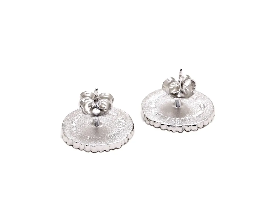 Buccellati Daisy Stud Earrings (Sterling Silver) D50016840 — view 3