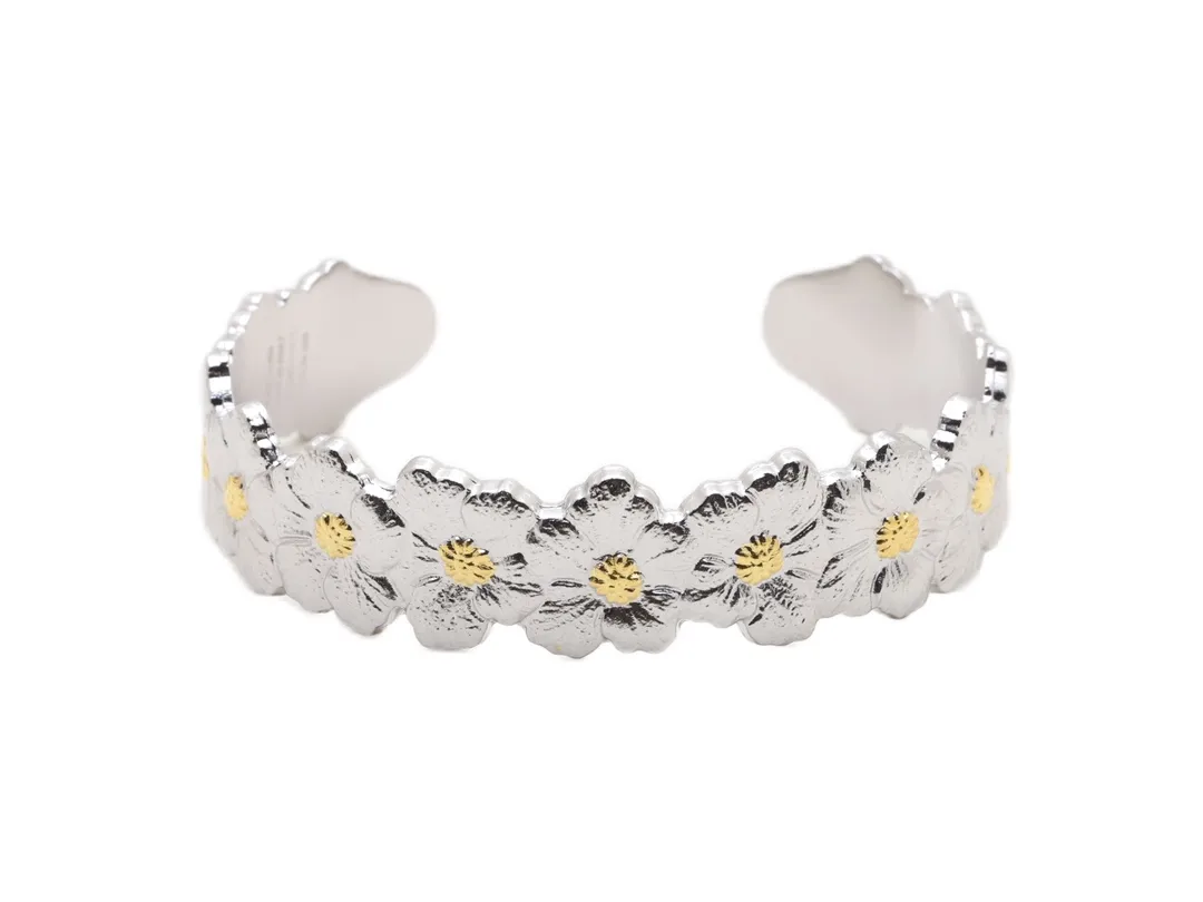 Blossoms Gardenia Cuff Bracelet (Sterling Silver) D195016724