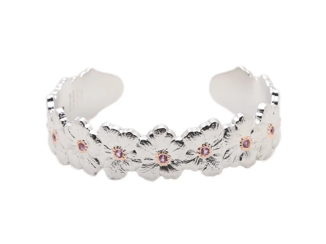 Blossoms Gardenia Cuff Bracelet (Sterling Silver) D195016725