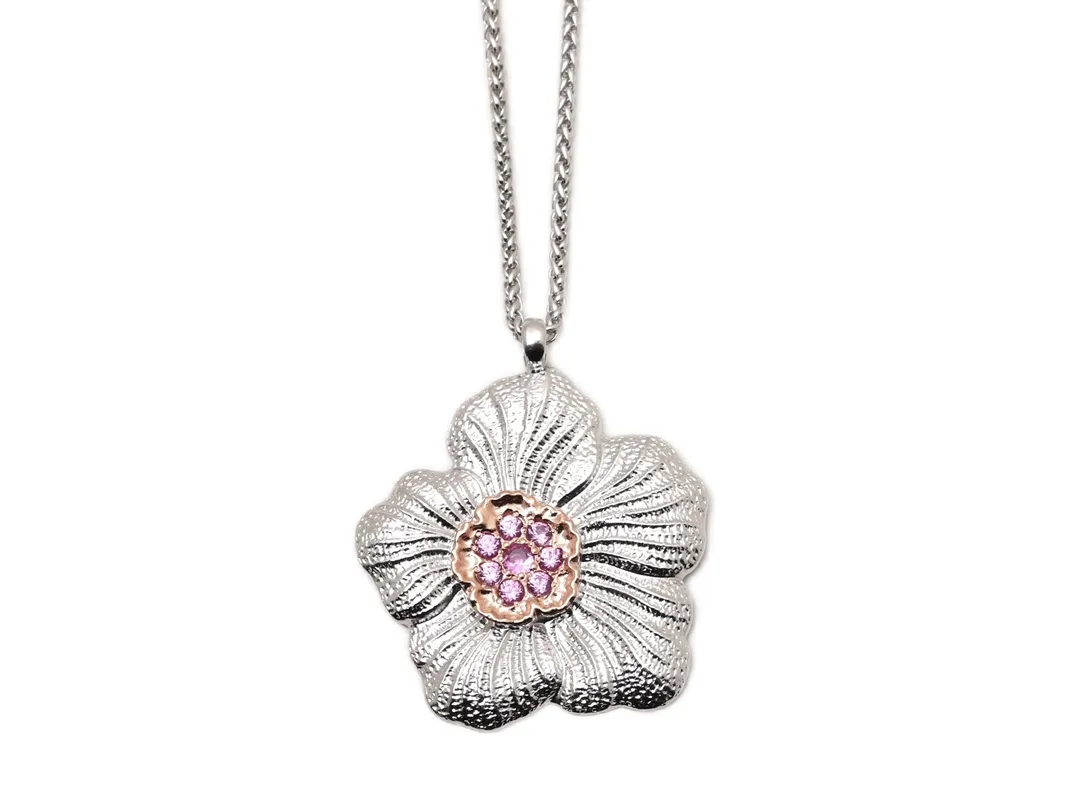 Buccellati Gardenia Pendant Necklace (Sterling Silver) D78516818