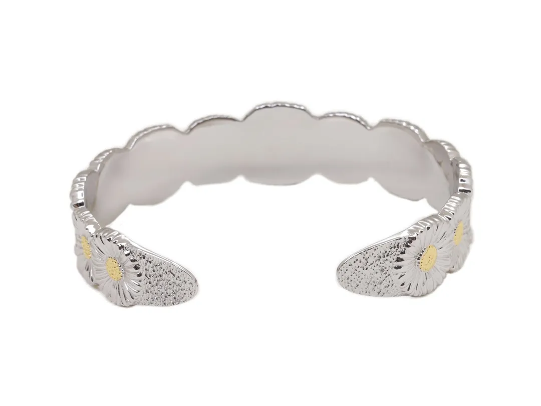 Buccellati Daisy Cuff Bangle (Sterling Silver) D200016722 — view 2