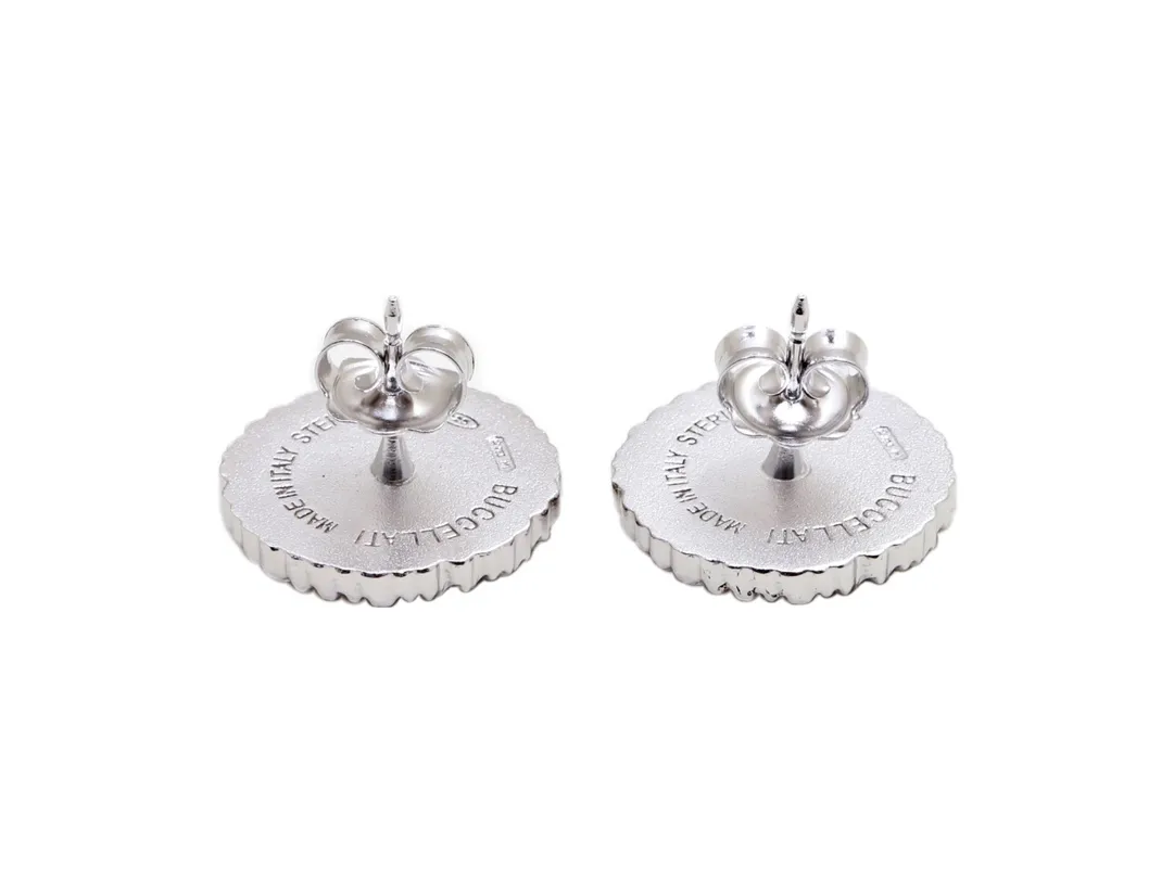 Buccellati Daisy Stud Earrings (Sterling Silver) D50016839 — view 3