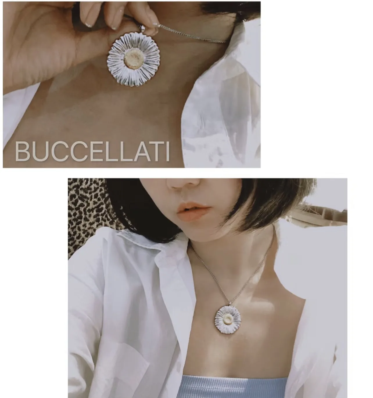 Buccellati Daisy Pendant Necklace (Sterling Silver) D73016821 — view 8