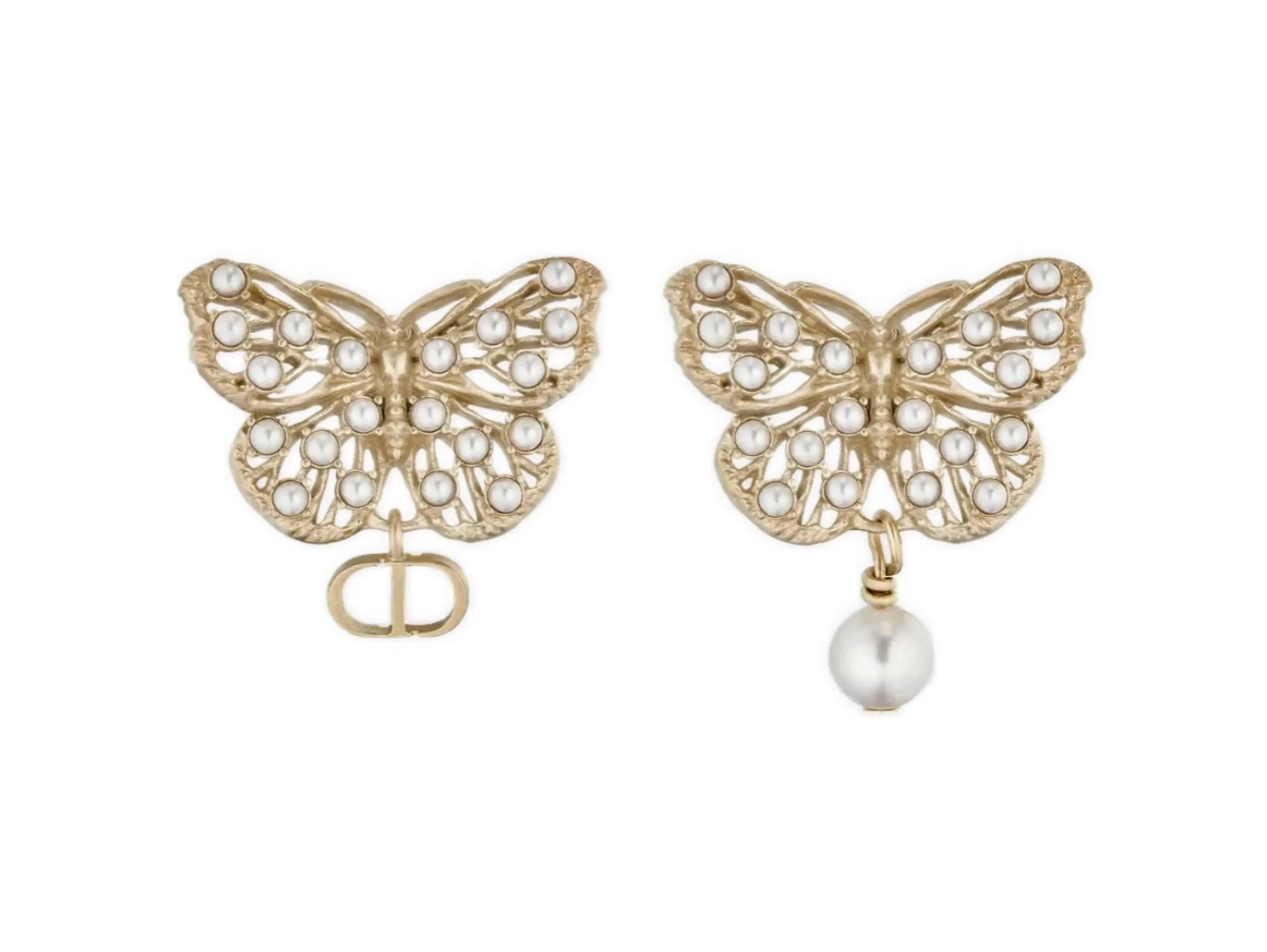 Dior Metamorphosis Butterfly Pearl Earrings D11517634