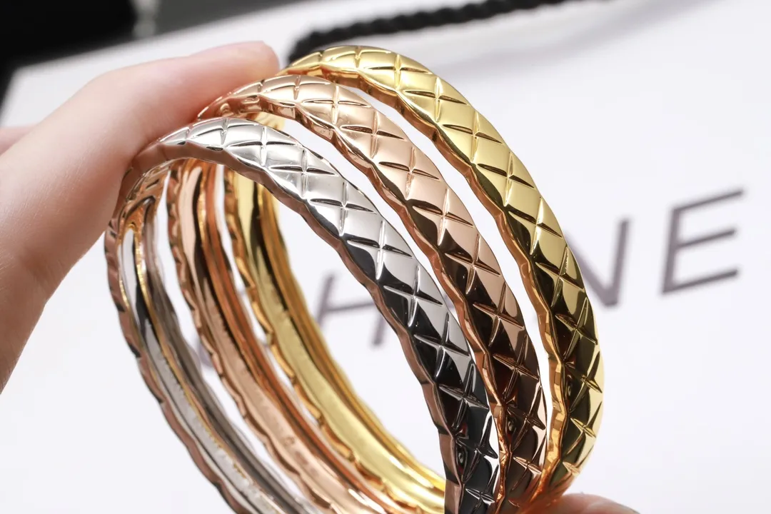Coco Crush Quilted Bangle (Gold-Plated Brass) D19017705 — view 6