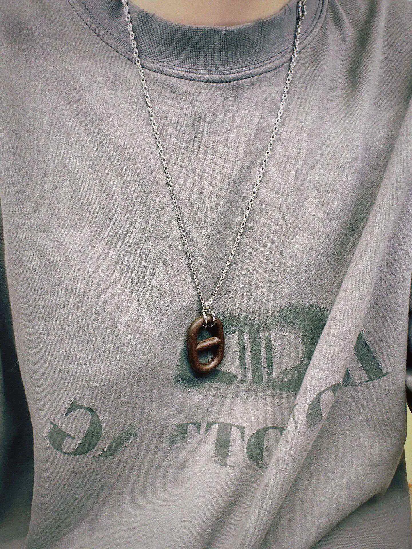O'Maillon Pendant Necklace in Palladium-Plated Metal D15517713 — view 7