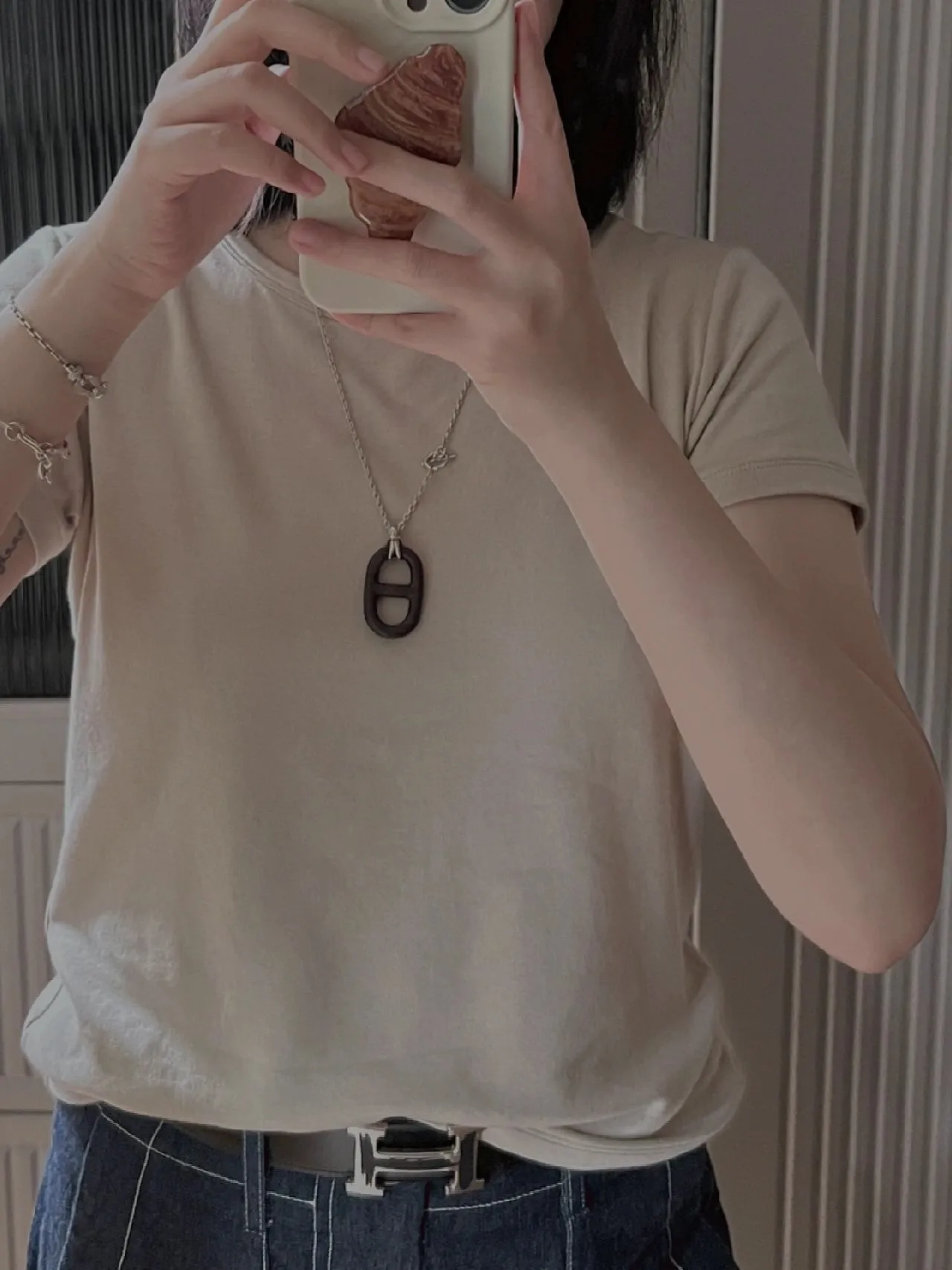 O'Maillon Pendant Necklace in Palladium-Plated Metal D15517713 — view 8