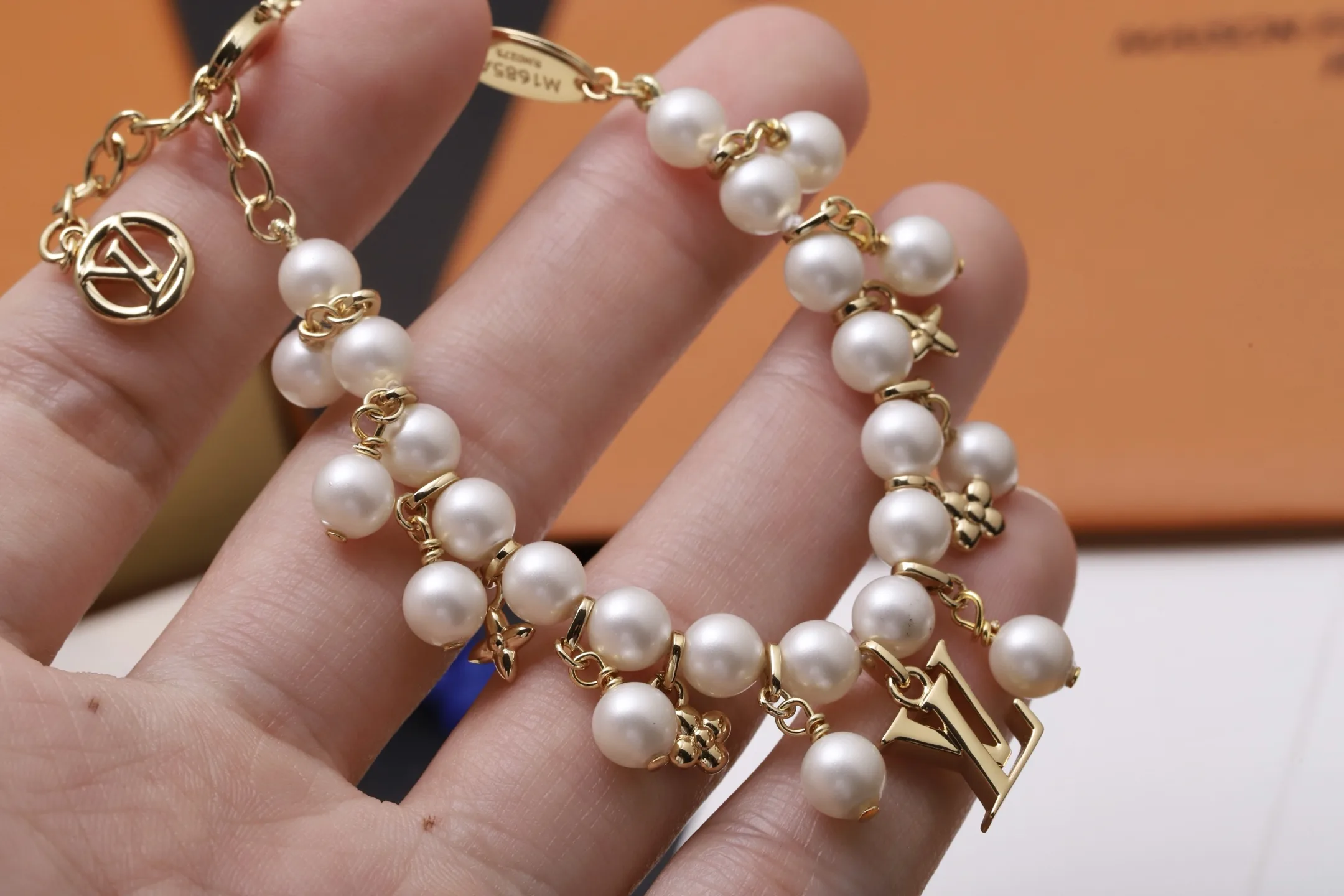 Monogram Flower Pearl Charm Bracelet D17017366 — view 5