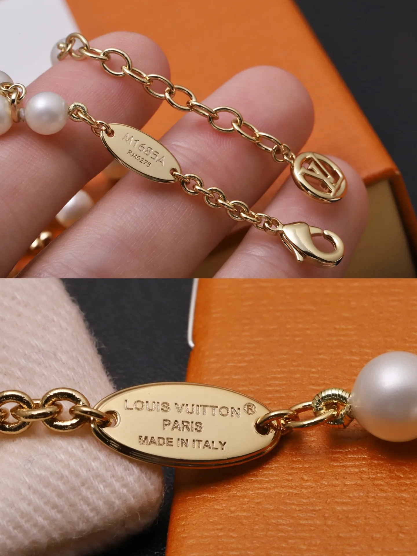 Monogram Flower Pearl Charm Bracelet D17017366 — view 7