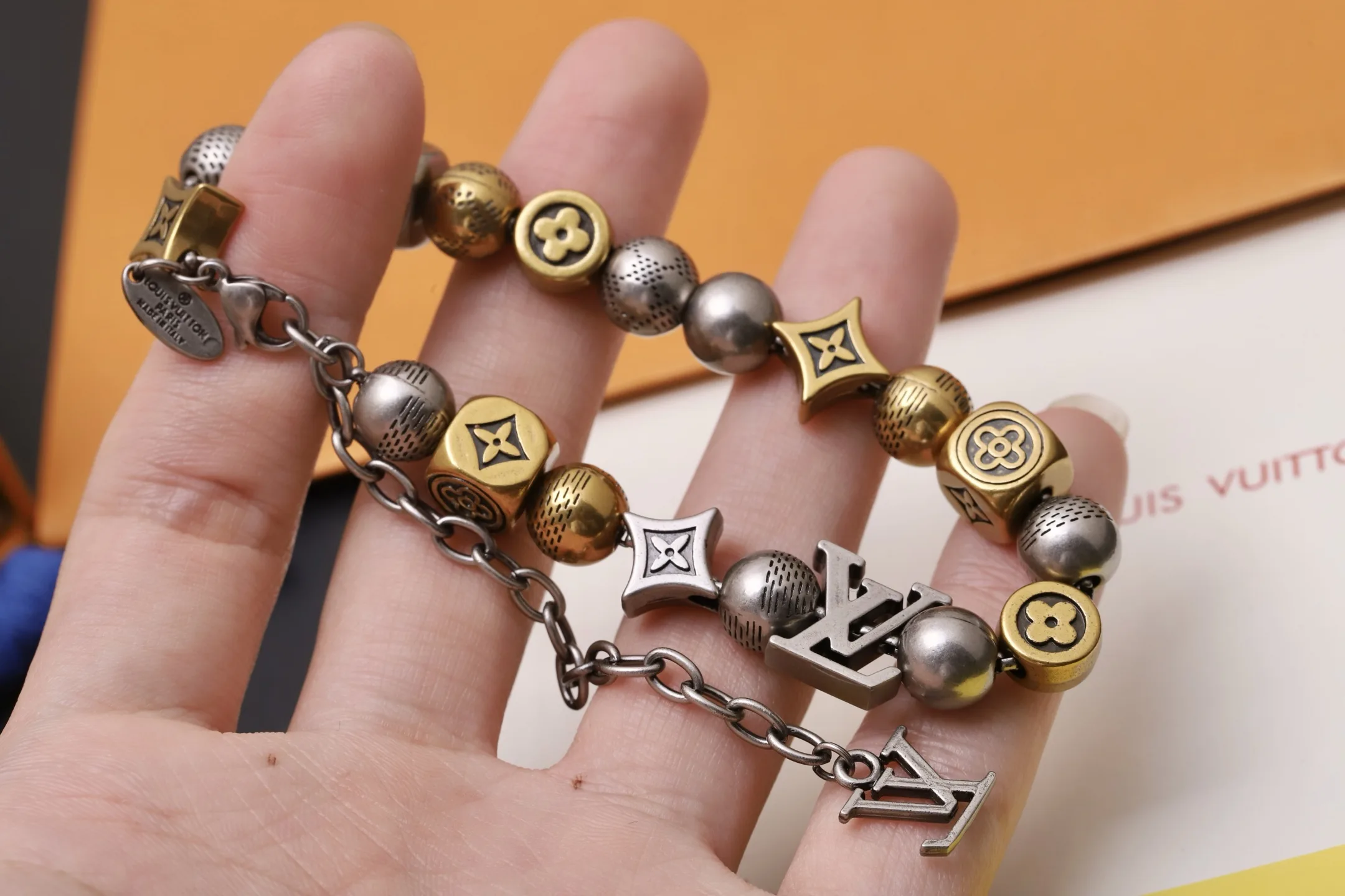Damier Party Beaded Charm Bracelet D15017645 — view 6