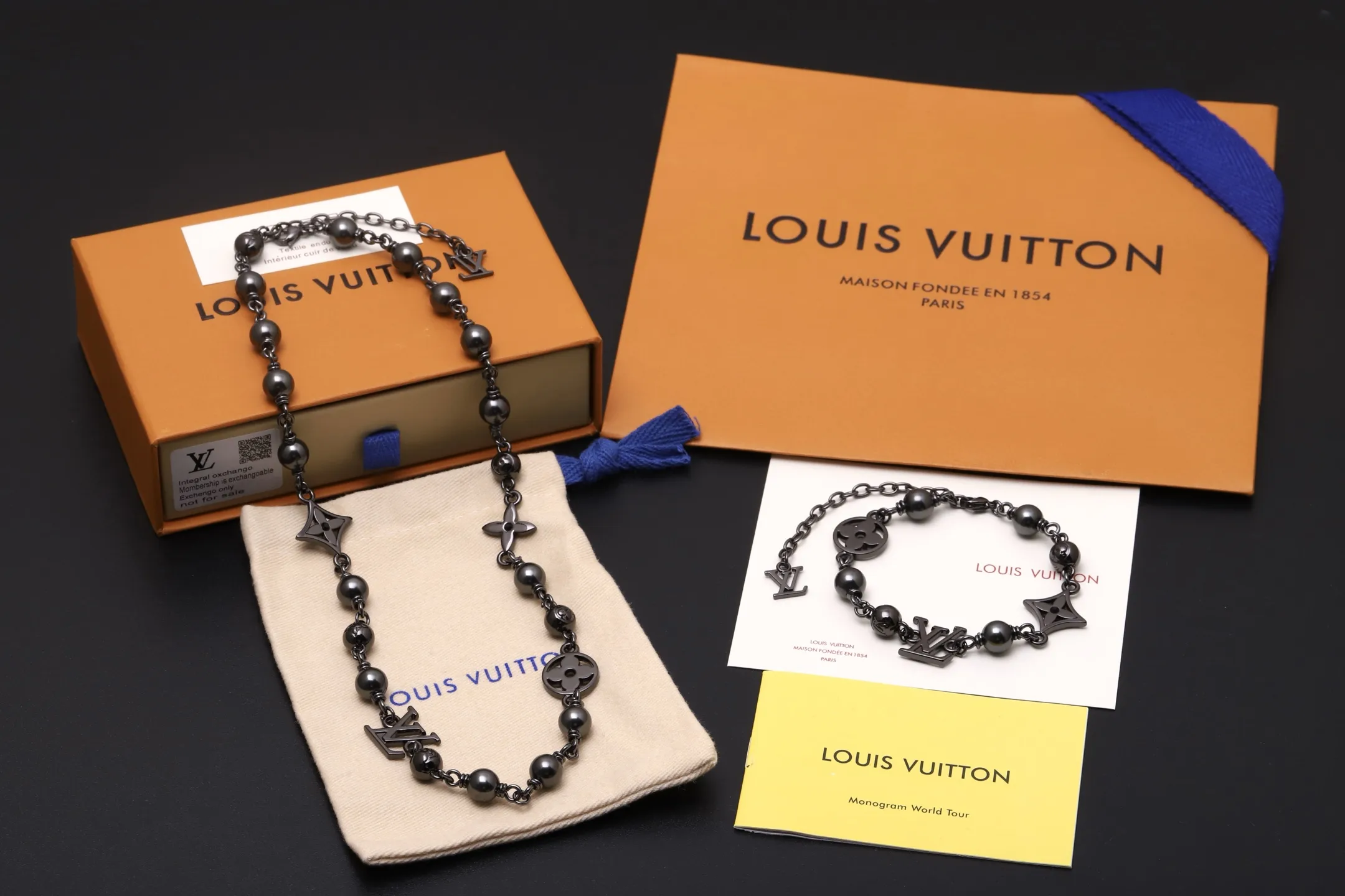 LV Pearls Monogram Charm Bracelet D10517649 — view 2