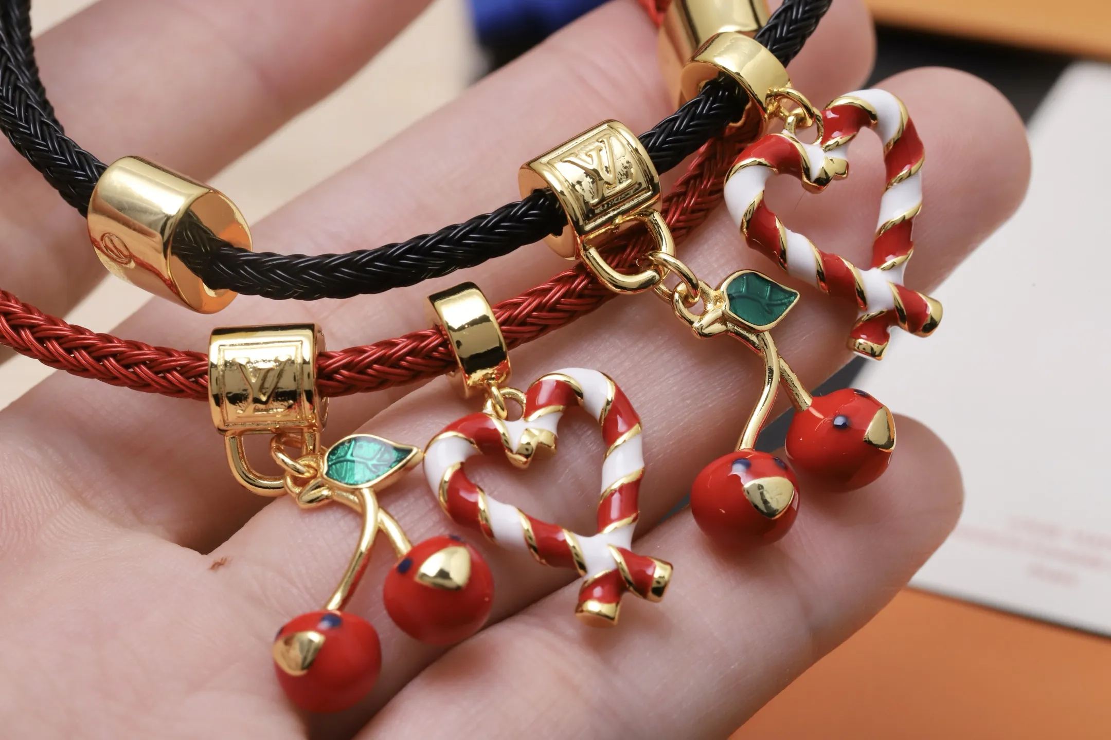 Louis Vuitton x Takashi Murakami Cerise Charm Bracelet D13517476 — view 6