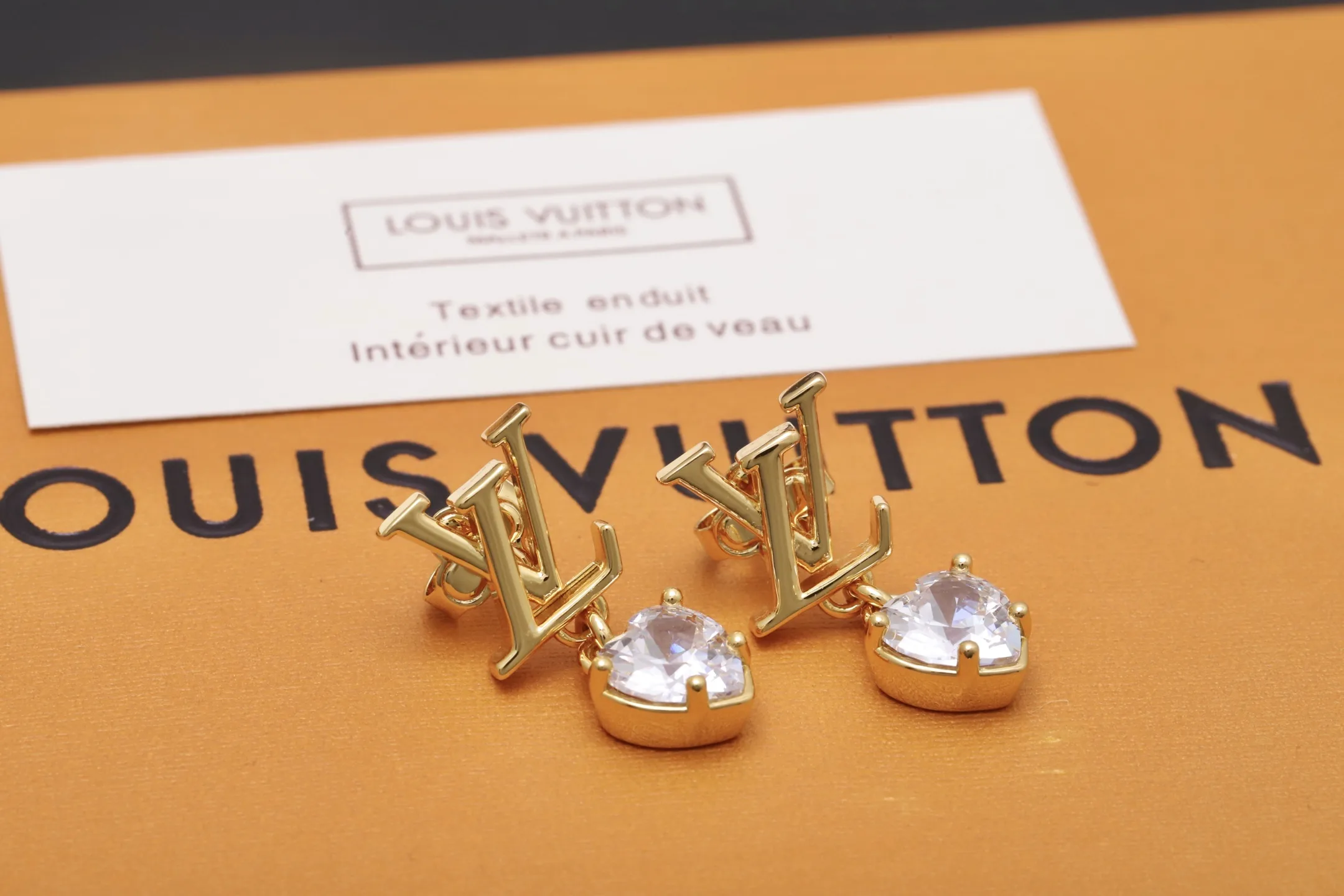 Flowergram Heart Crystal Drop Earrings D13517658 — view 3